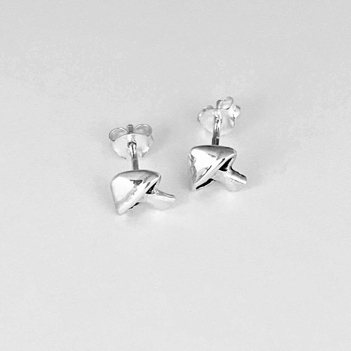 Sterling Silver Mushroom Stud Earrings, Vegetable Earrings, Silver Earrings, Food