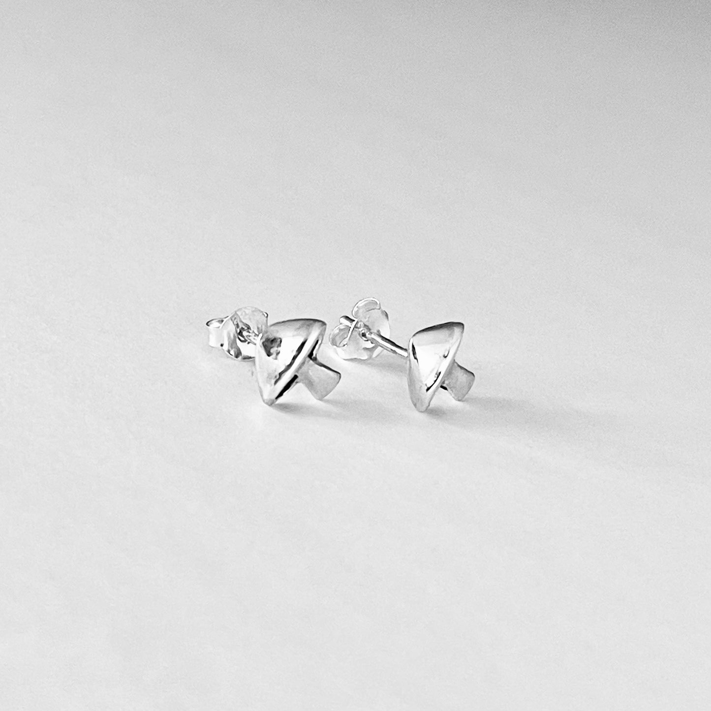 Sterling Silver Mushroom Stud Earrings, Vegetable Earrings, Silver Earrings, Food
