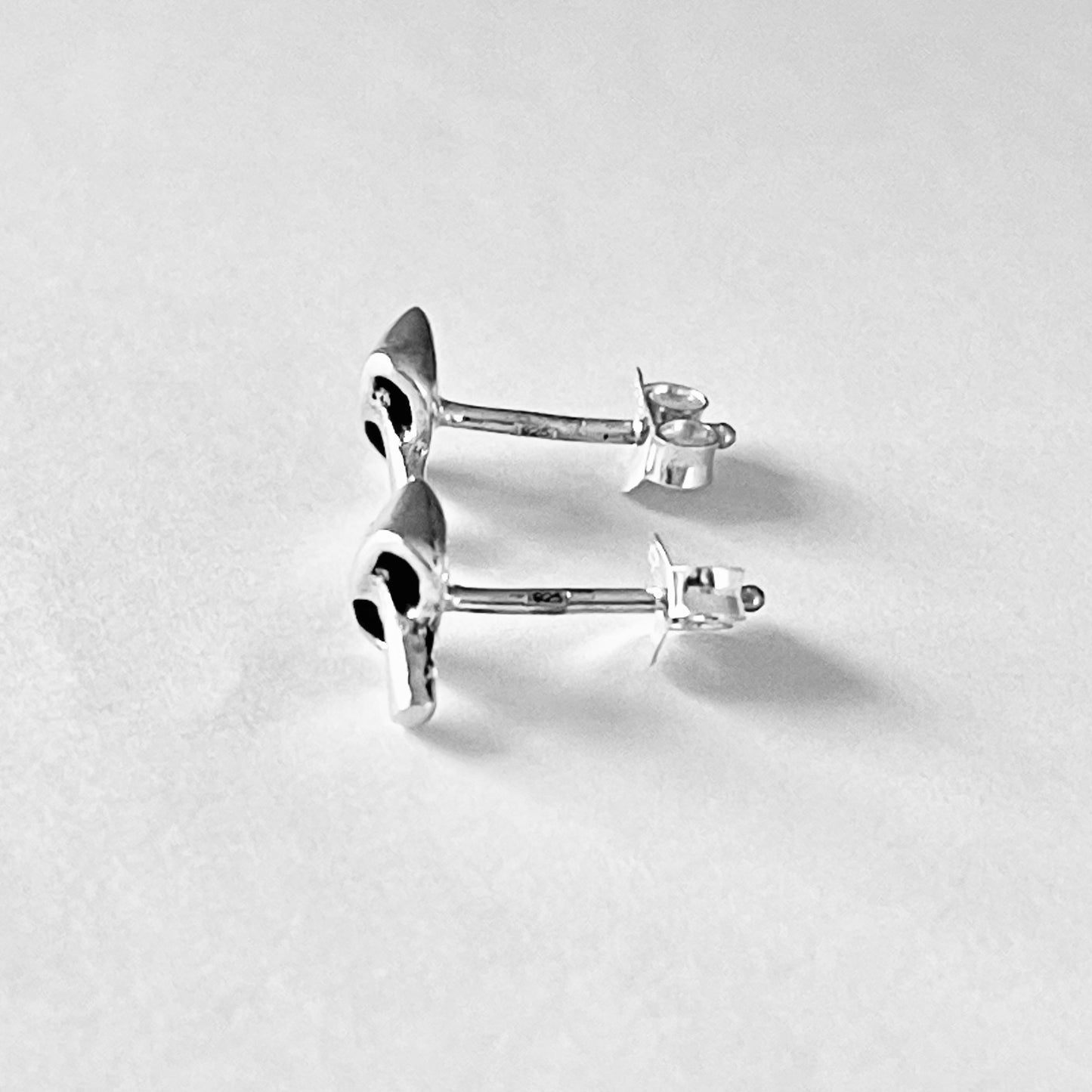 Sterling Silver Mushroom Stud Earrings, Vegetable Earrings, Silver Earrings, Food
