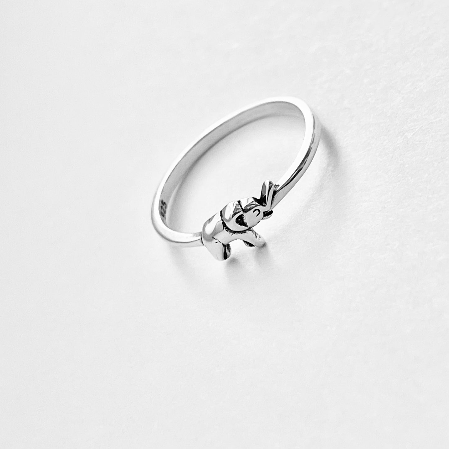 Sterling Silver Mini Elephant Ring | Lucky Spirit Animal Ring