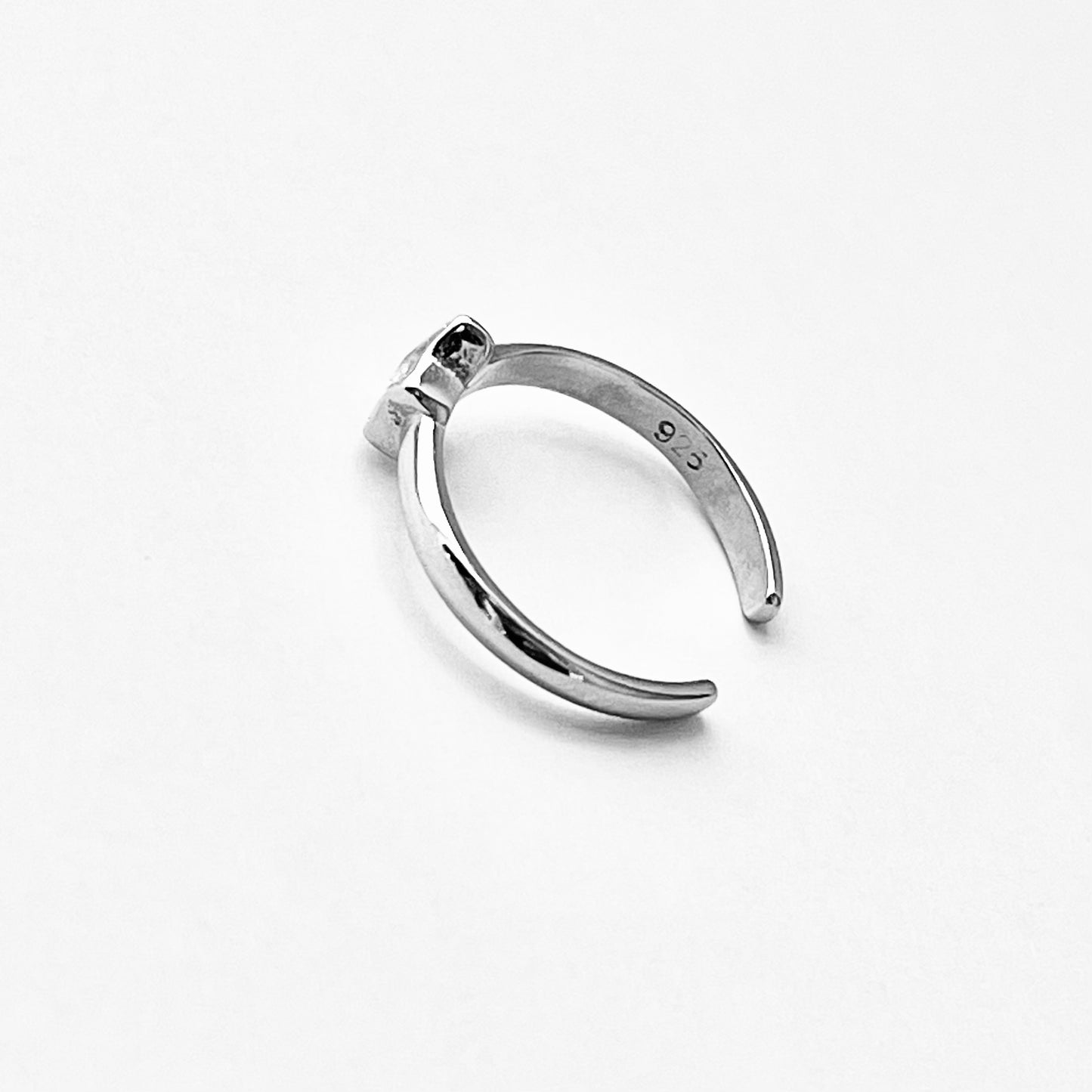 Sterling Silver Dainty CZ Star Toe Ring, Celestial Jewelry, Midi Rings