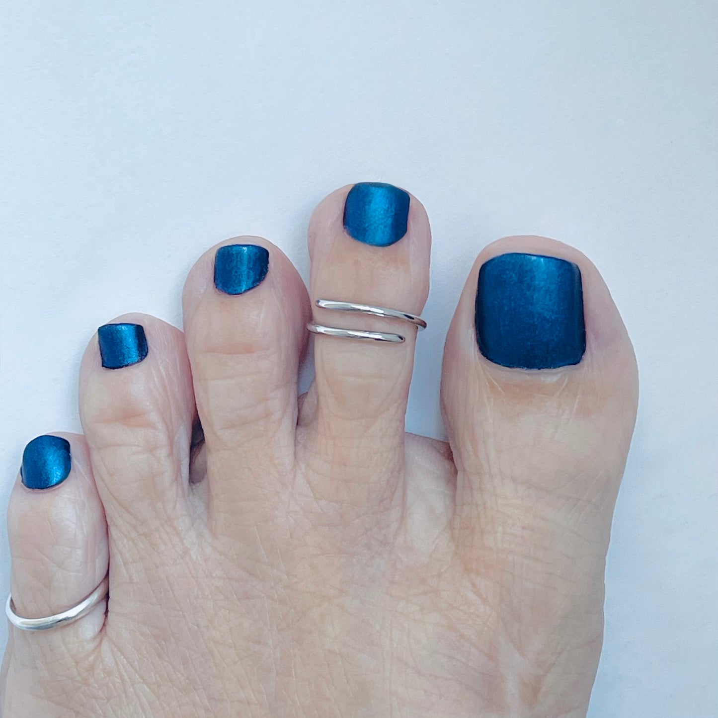 Sterling Silver Wraparound Band Toe Ring, Silver Rings, Bands