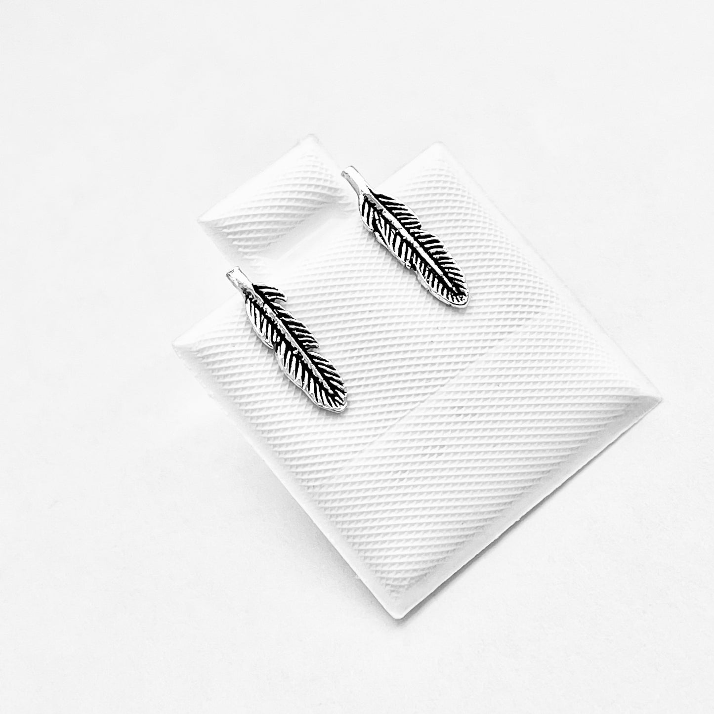 Sterling Silver Small Feather Stud Earring, Silver Earrings, Birds, Angels Wing