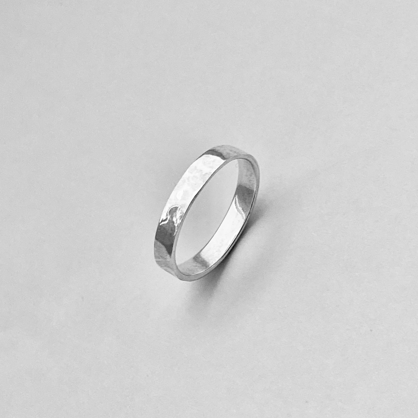 Sterling Silver Unisex Hammered Band, Wedding Rings, Stackable Jewelry