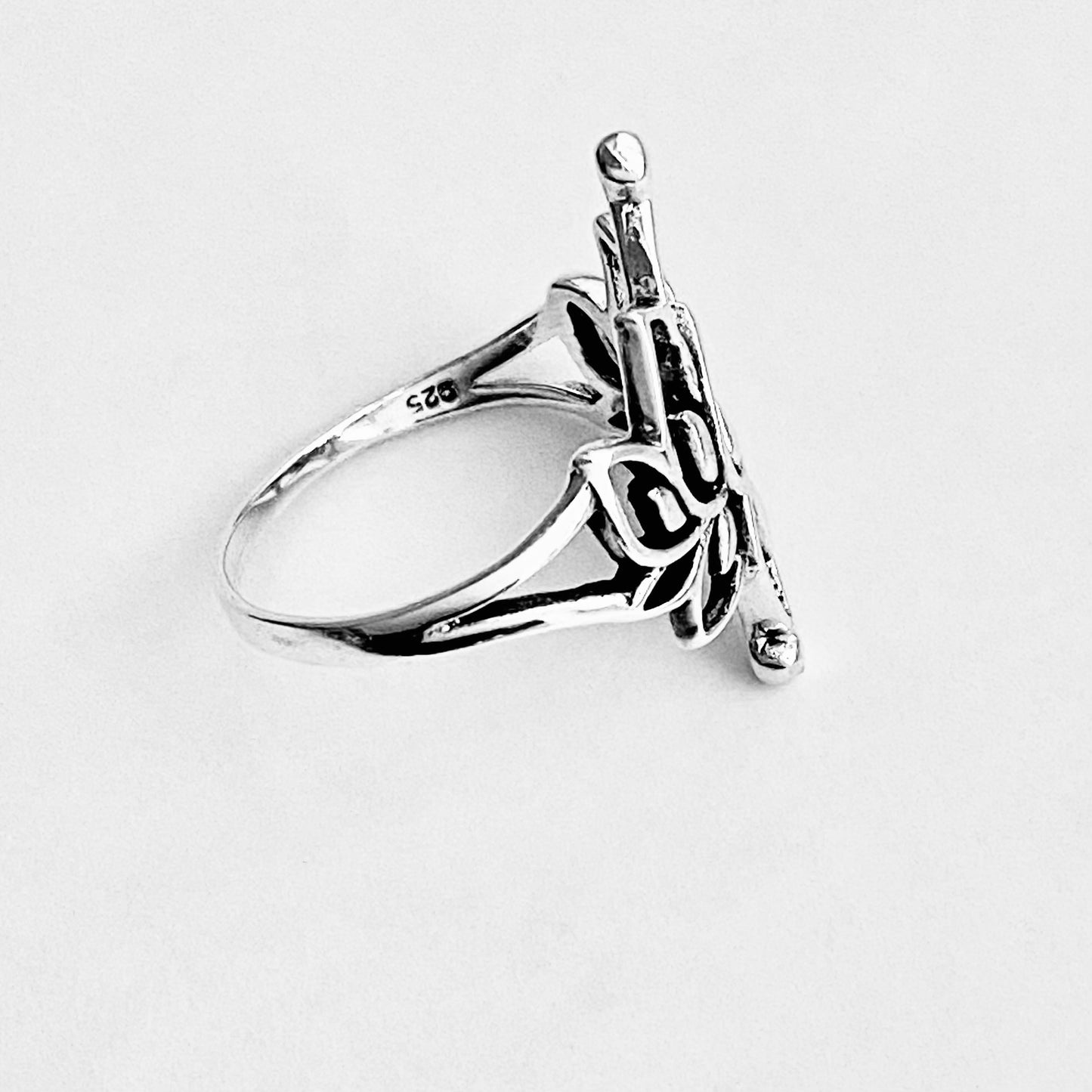 Sterling Silver Statement Mandala Lotus Ring, Purity Jewelry, Spirit Flowers, Floral Rings