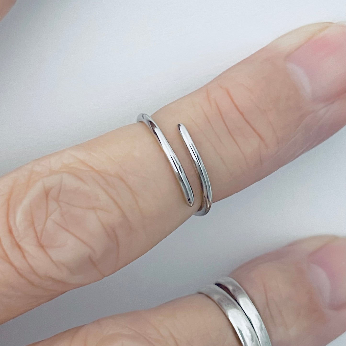 Sterling Silver Wraparound Band Toe Ring, Silver Rings, Bands