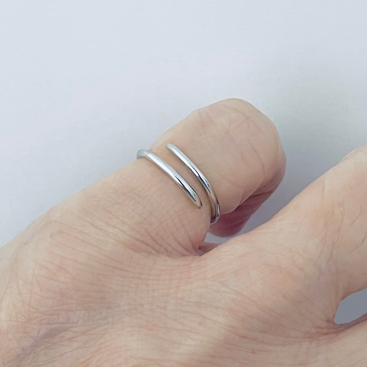 Sterling Silver Wraparound Band Toe Ring, Silver Rings, Bands