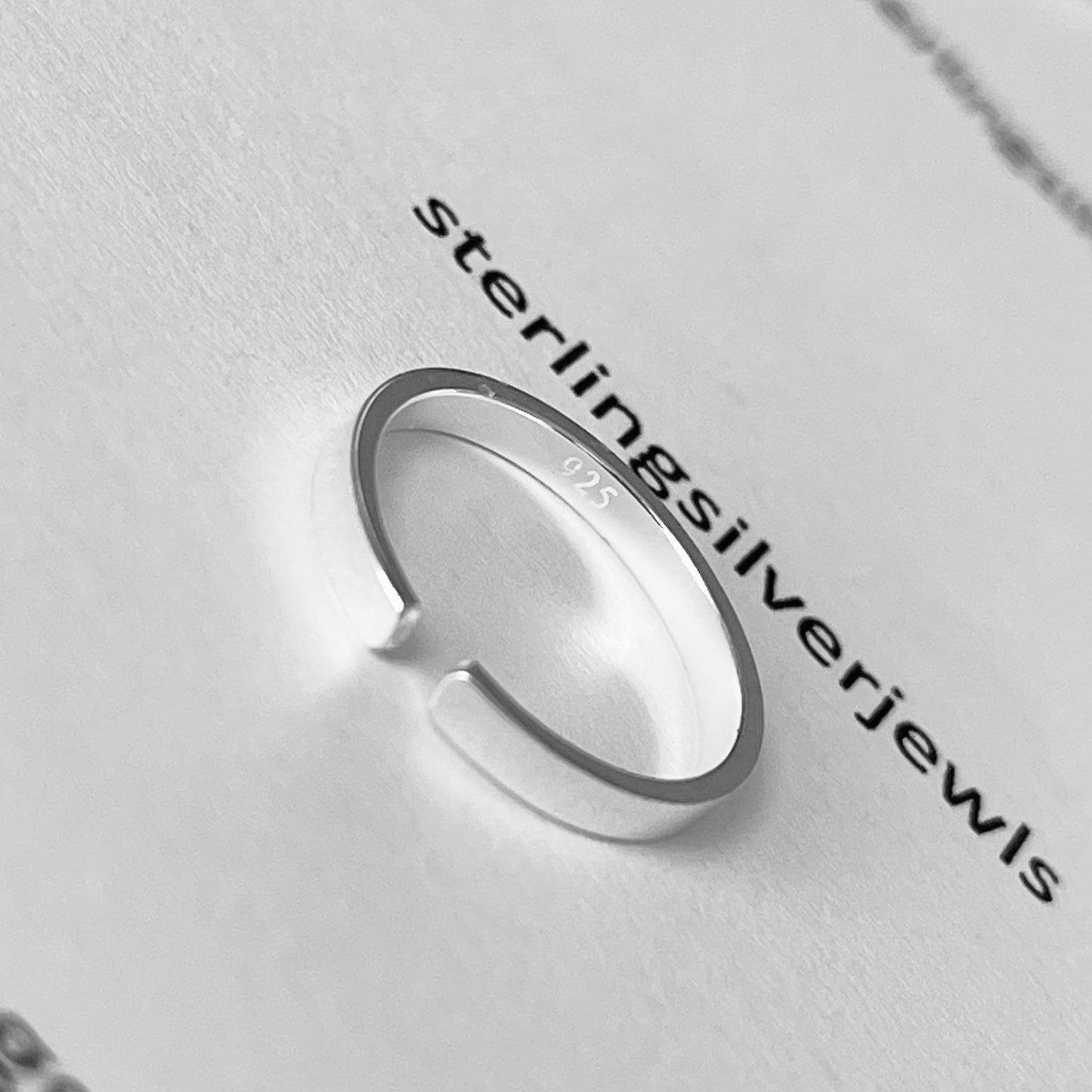 Sterling Silver High Polish 2MM Square Band Toe Ring, Silver Rings, Silver Bands