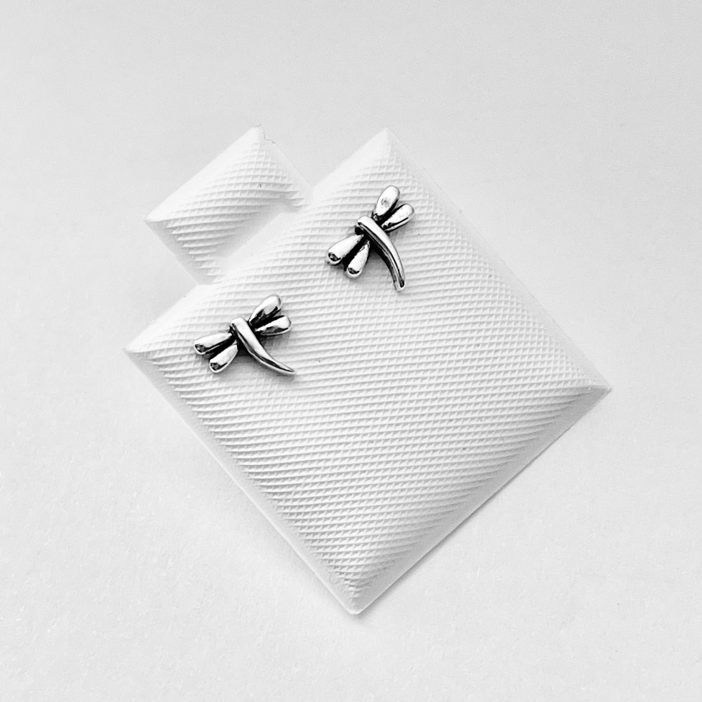 Sterling Silver Small Dainty Dragonfly Earring, Spirit Bug Earring, Silver Stud Earrings
