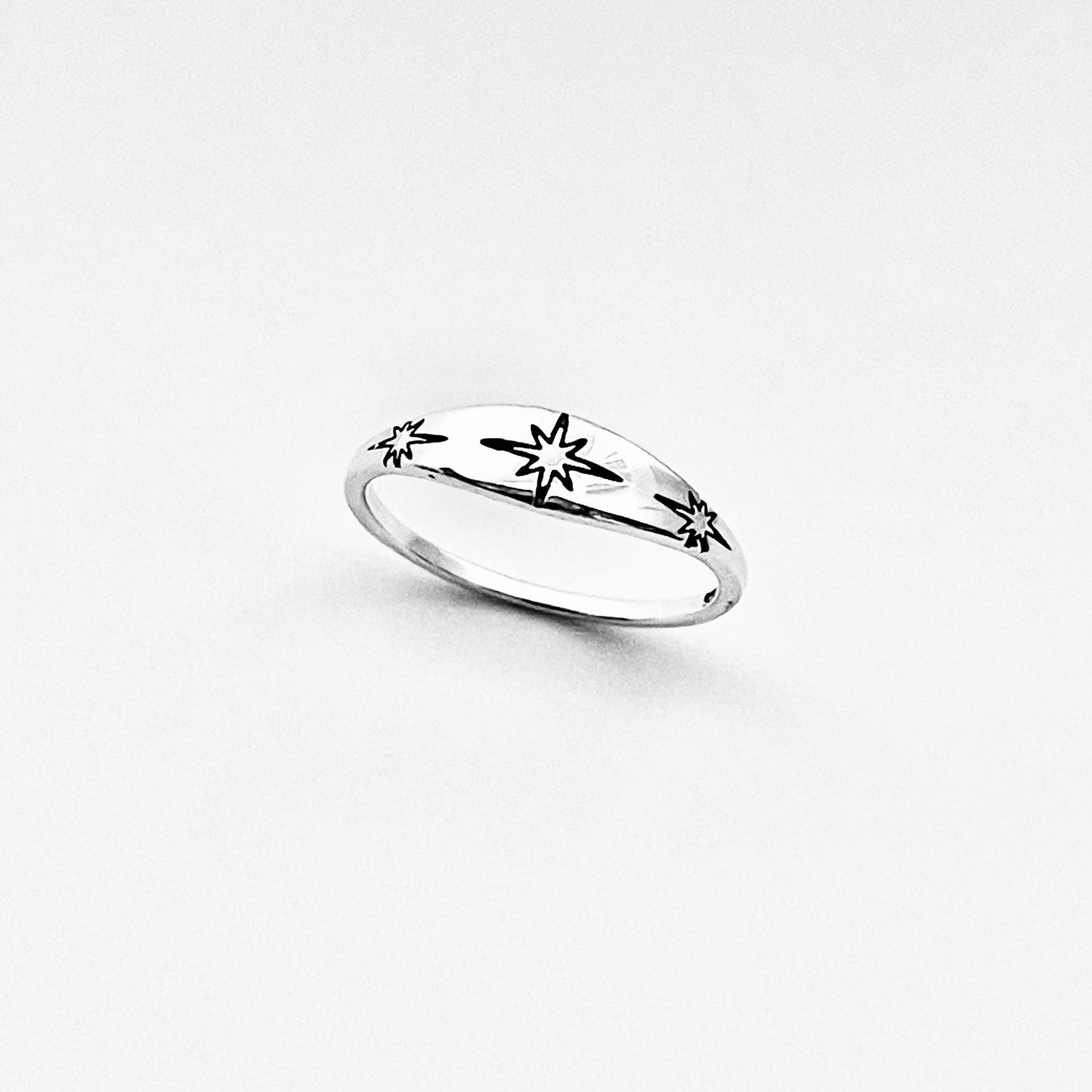 Sterling Silver Twinkle Star Ring, Minimalist Ring, Silver Rings, Shooting Stars