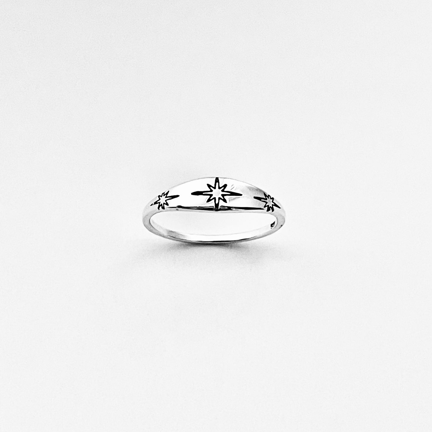 Sterling Silver Twinkle Star Ring, Minimalist Ring, Silver Rings, Shooting Stars