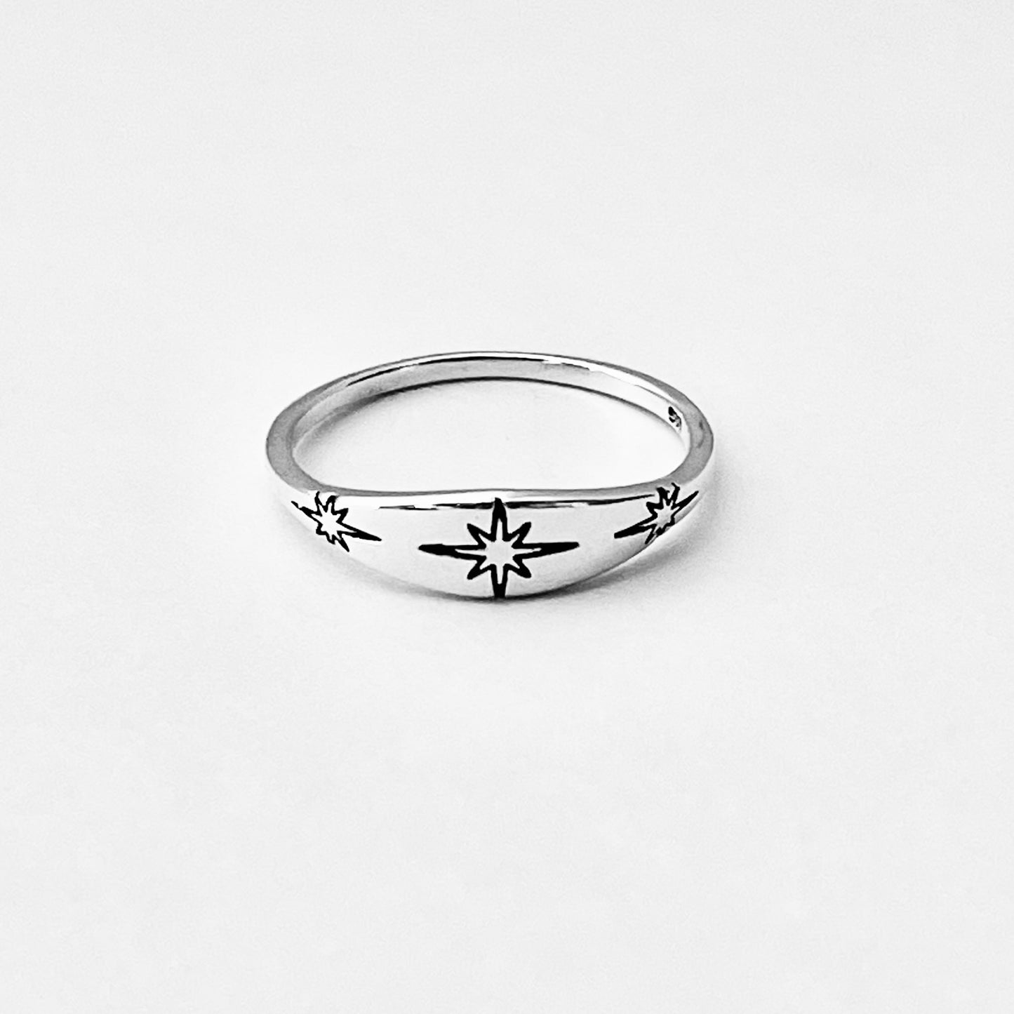 Sterling Silver Twinkle Star Ring, Minimalist Ring, Silver Rings, Shooting Stars