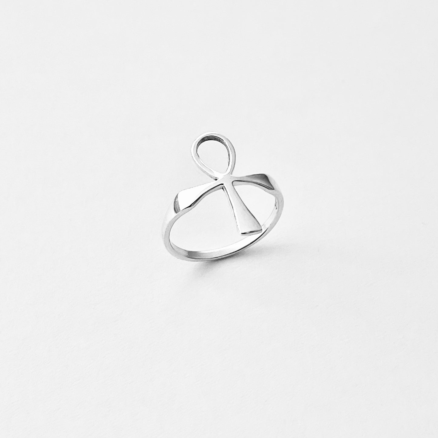 Sterling Silver Large Ankh Ring, Key of Life, Silver Rings, Cross, Religious