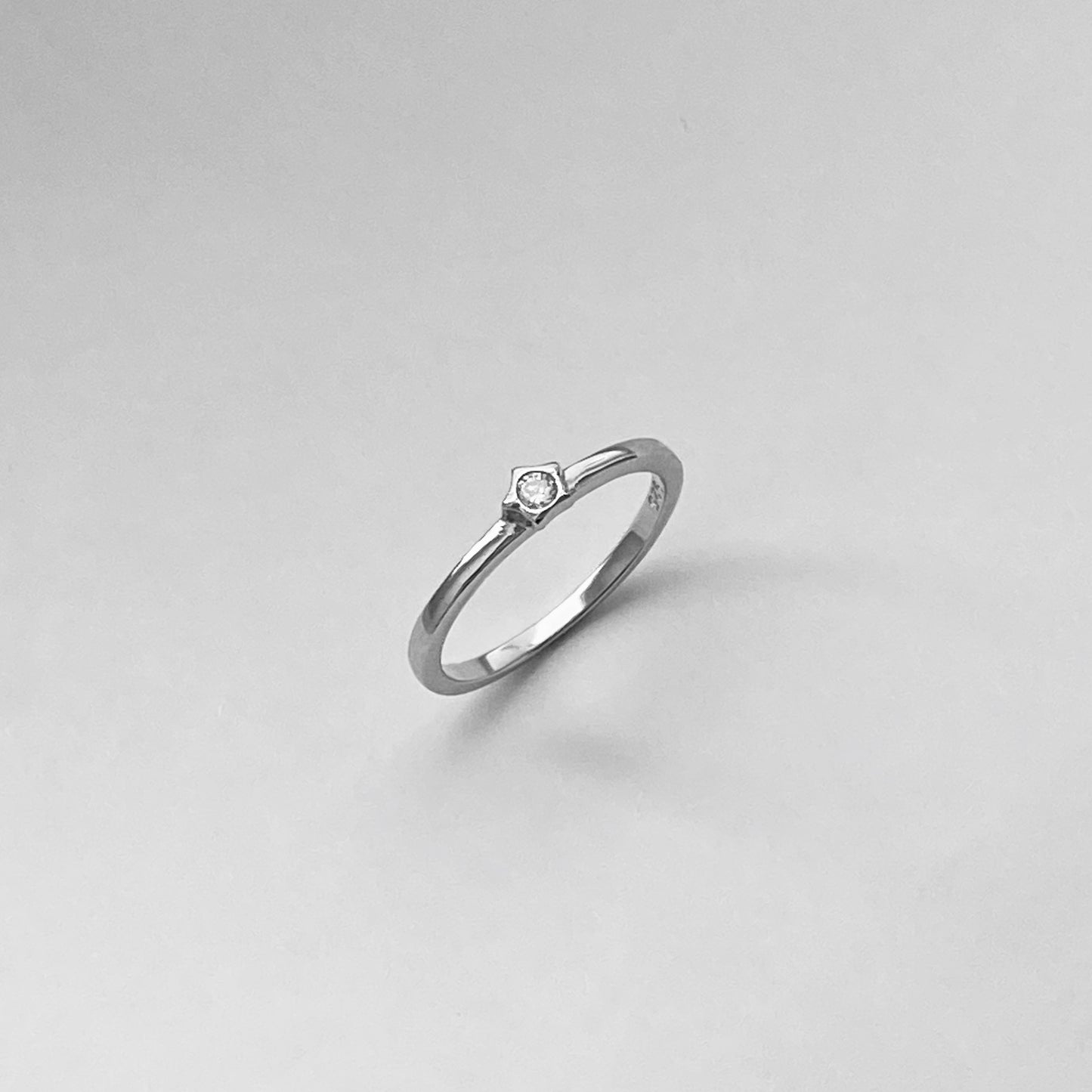 Sterling Silver Little CZ Star Ring, Silver Rings, CZ Ring, Dainty Ring