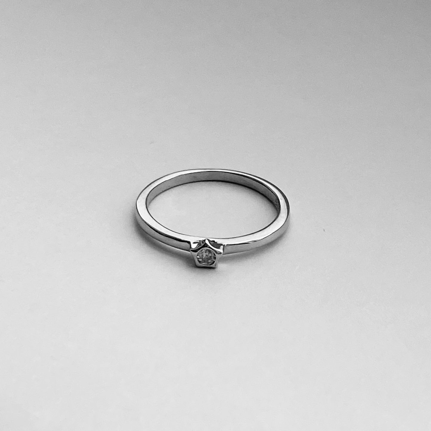 Sterling Silver Little CZ Star Ring, Silver Rings, CZ Ring, Dainty Ring
