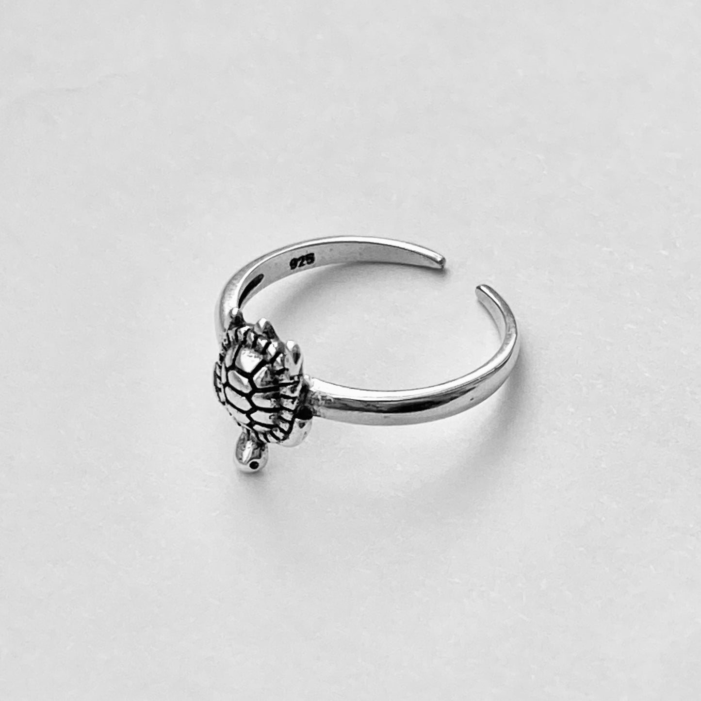 Sterling Silver Turtle Toe Ring, Beach Rings, Sea Life Jewelry