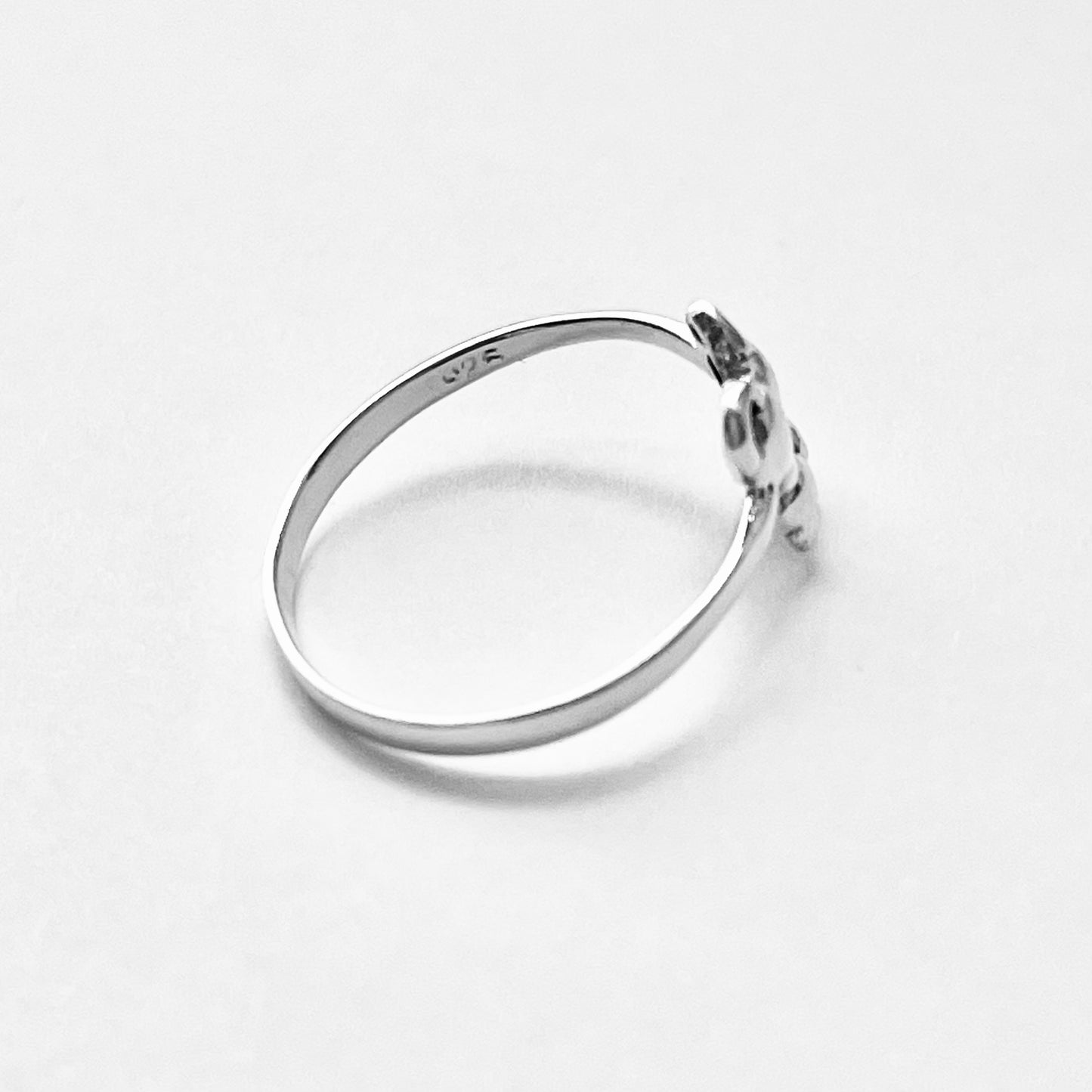 Sterling Silver Dainty Little Best Friends Cat Ring, Delicate Kitten Rings, Animal Pets Jewelry