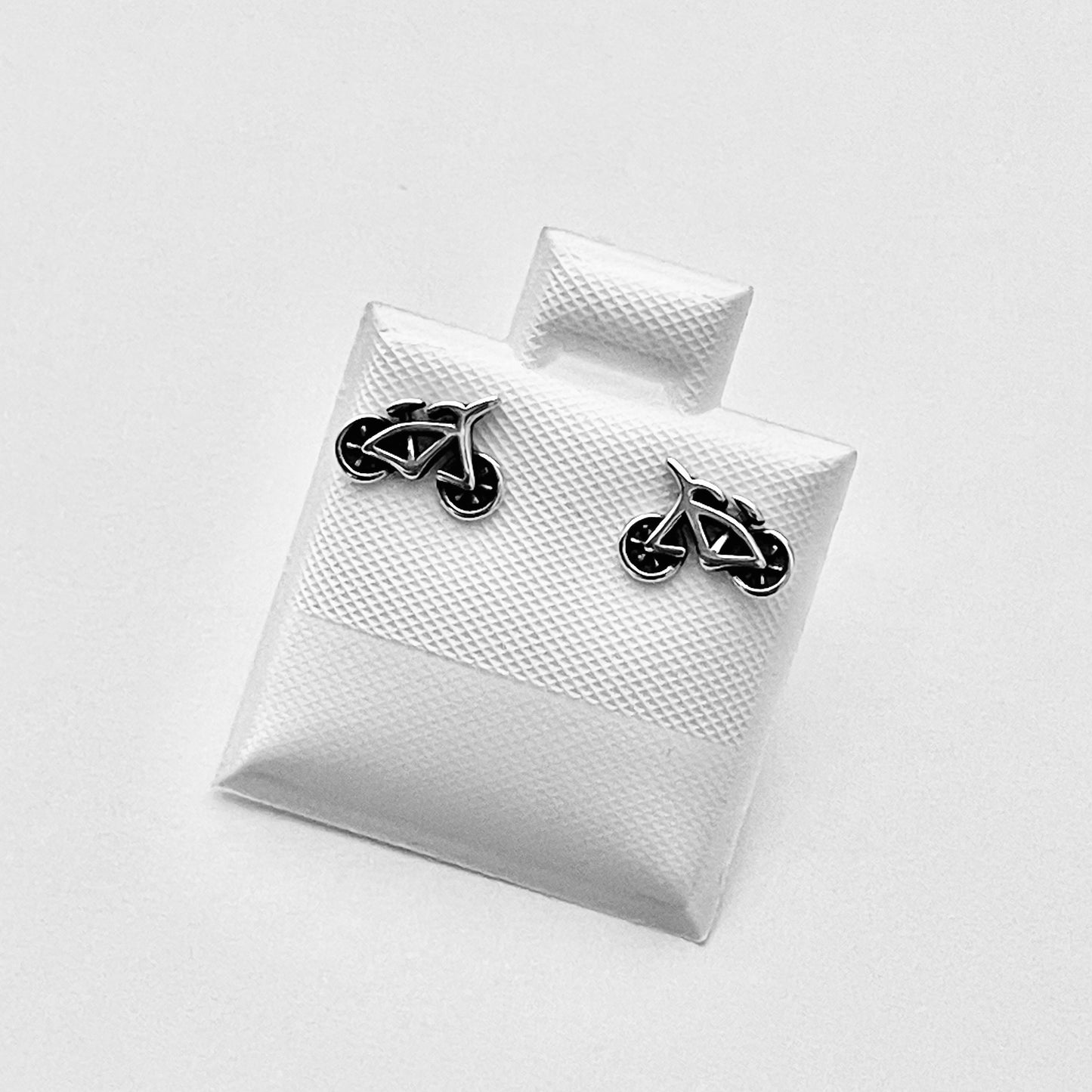 Sterling Silver Little Cruiser Bike Earrings, Bikers, Bicycle Silver Earring