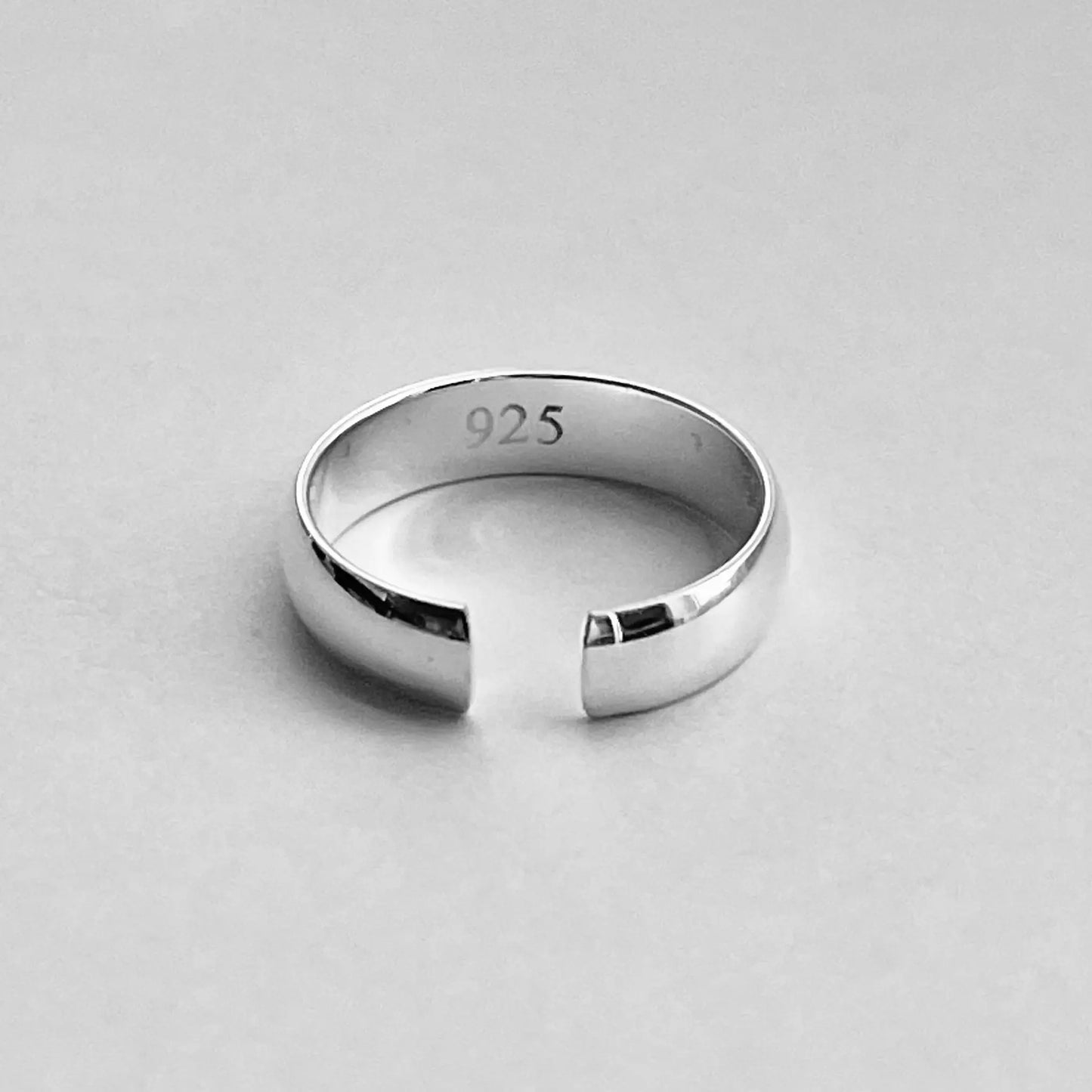 Sterling Silver Plain 4MM Band Toe Ring, Silver Rings, Stackable Bands