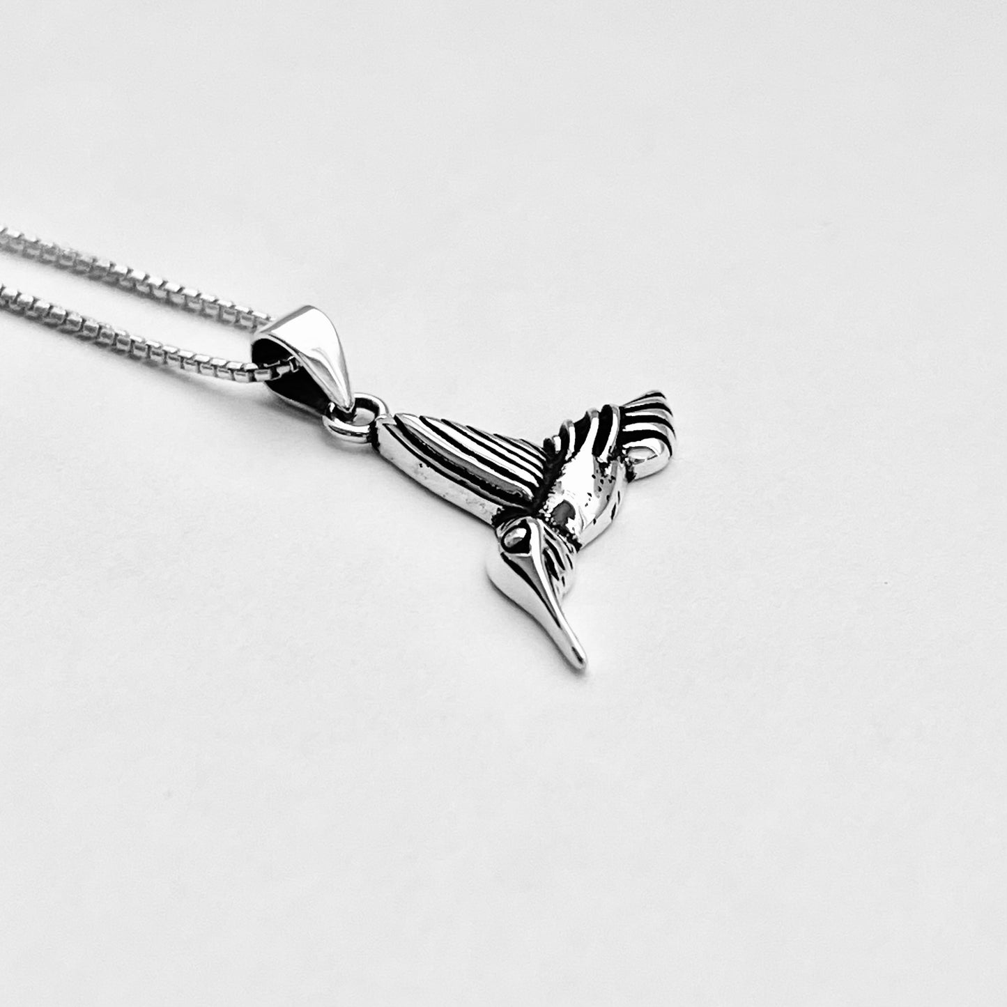 Sterling Silver Little Hummingbird Necklace, Silver Necklaces, Spirit Bird Chain