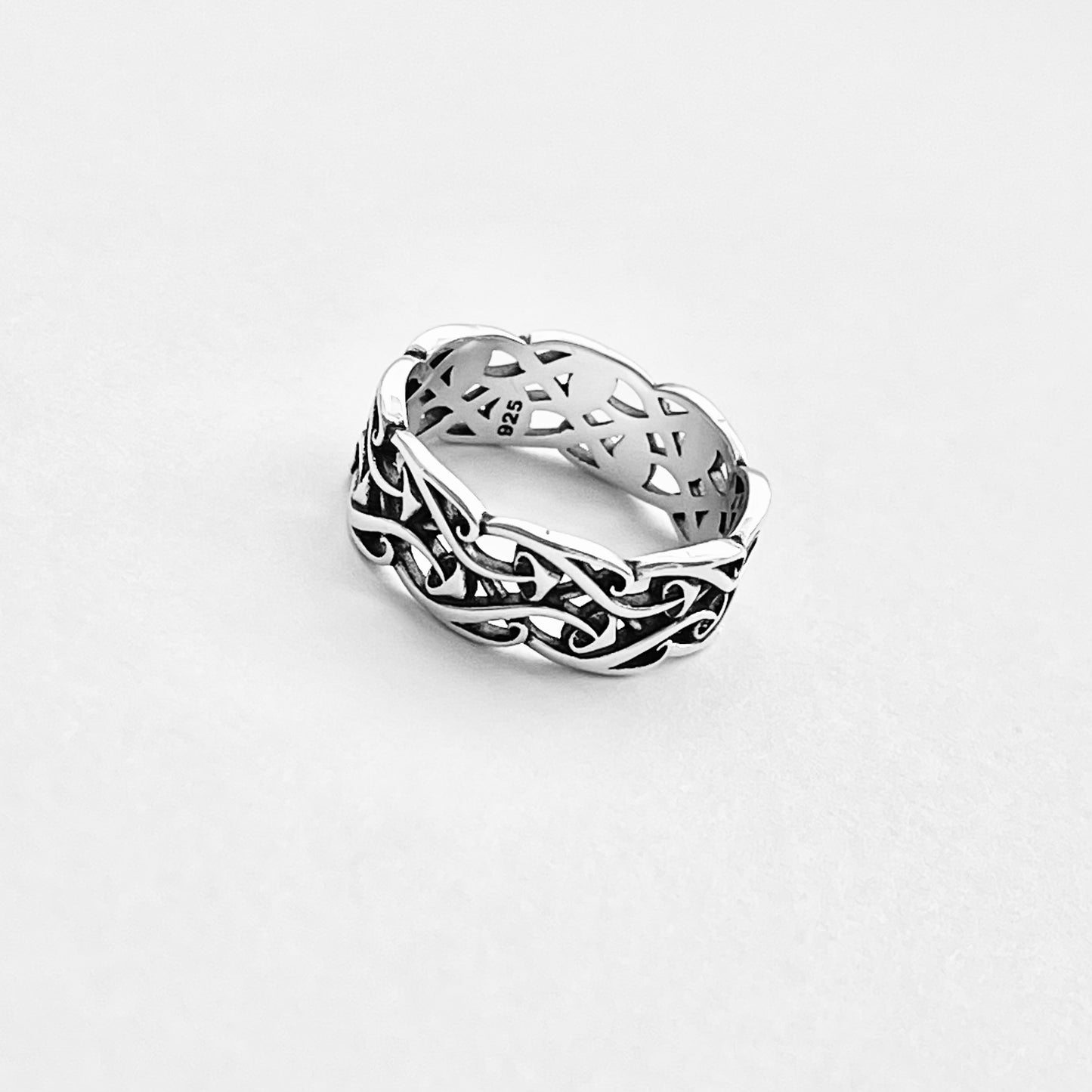 Sterling Silver Baby Mushroom Band Ring, Unisex Wedding Band, Fungus Vegetables