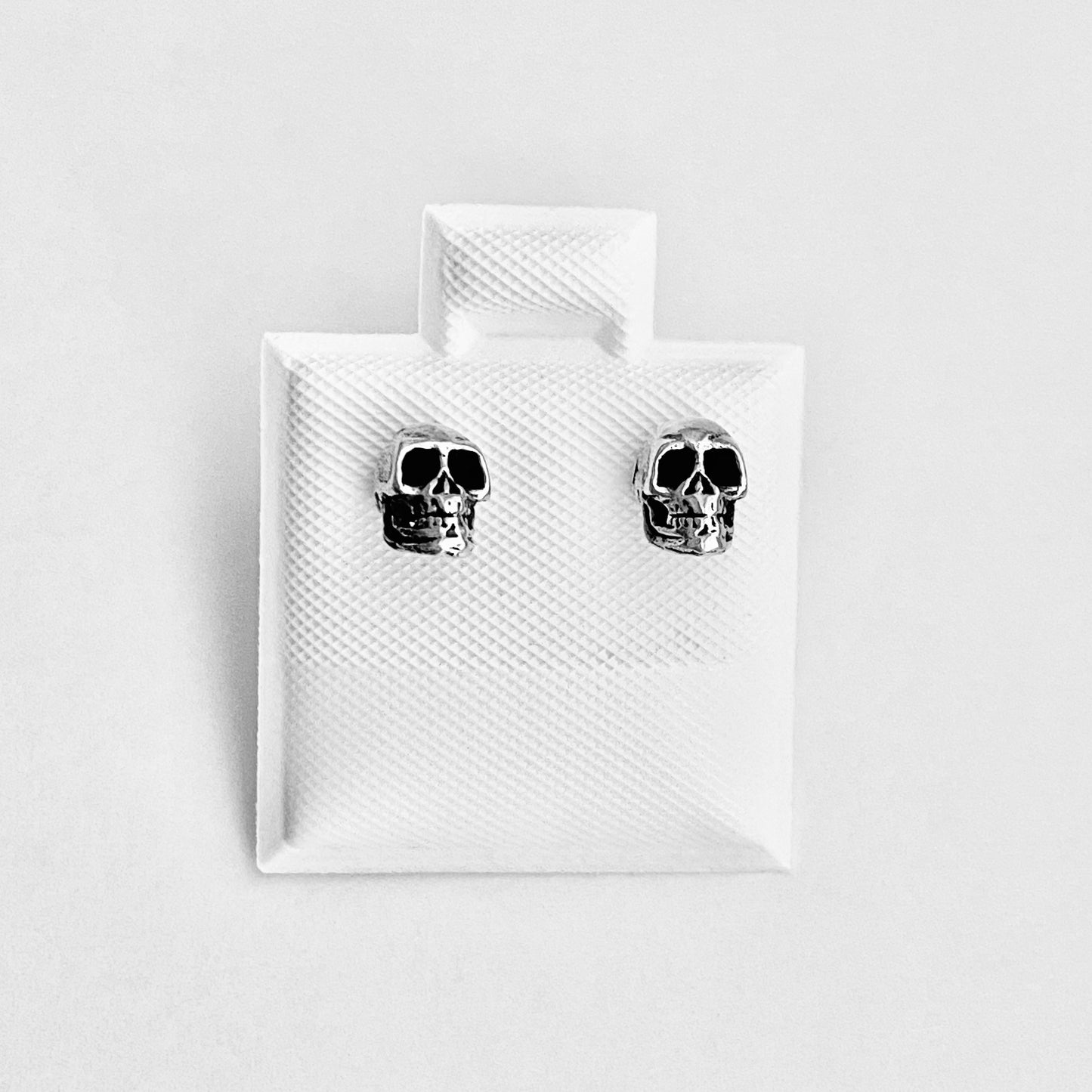 925 Sterling Silver Unisex Skull Stud Earrings | Skeleton & Gothic Jewelry