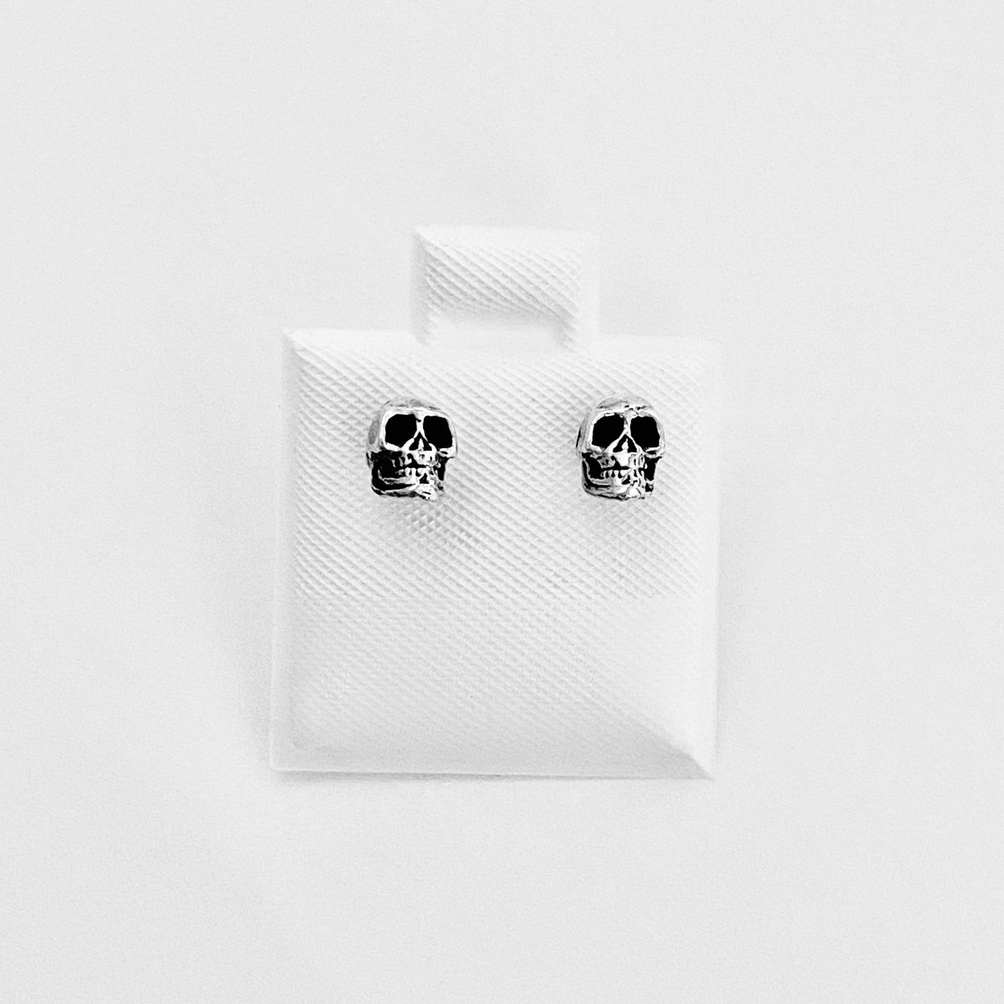 925 Sterling Silver Unisex Skull Stud Earrings | Skeleton & Gothic Jewelry