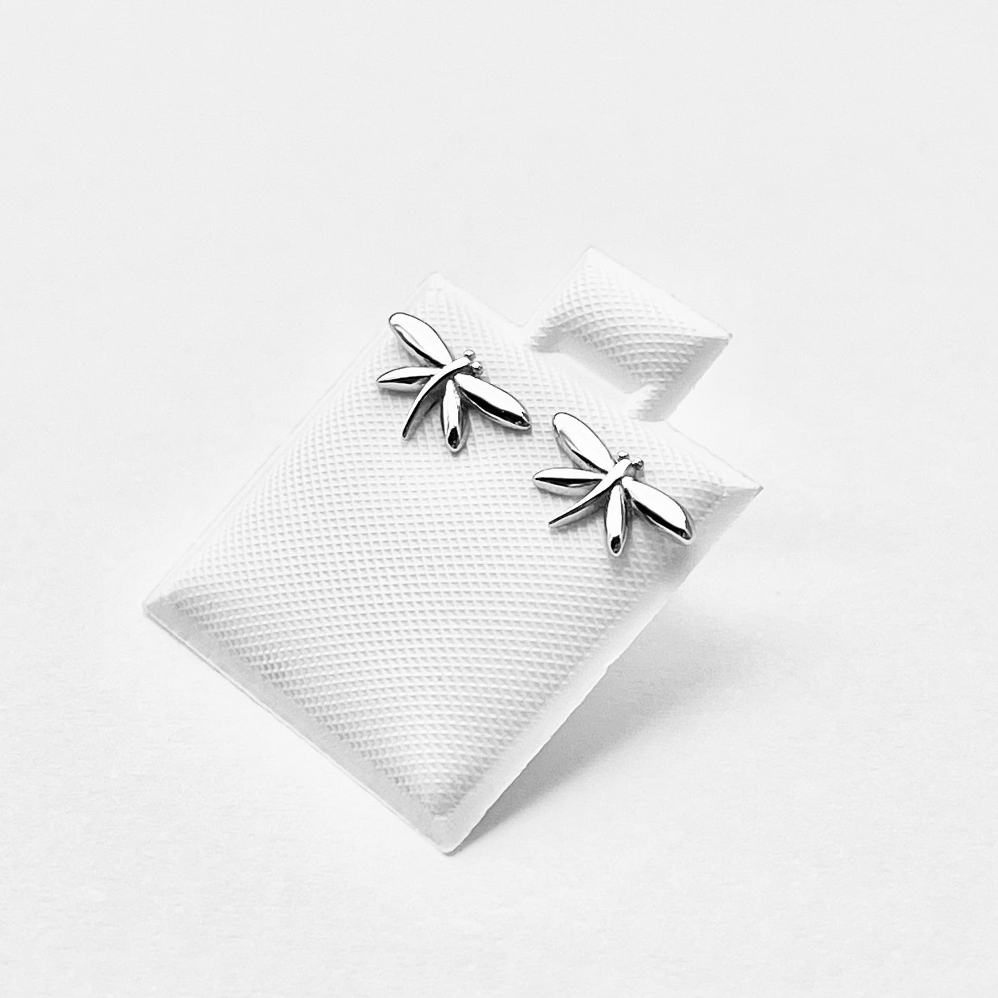 Sterling Silver Small Dragonfly Stud Earrings | Dainty Spirit Insect Bug Earring