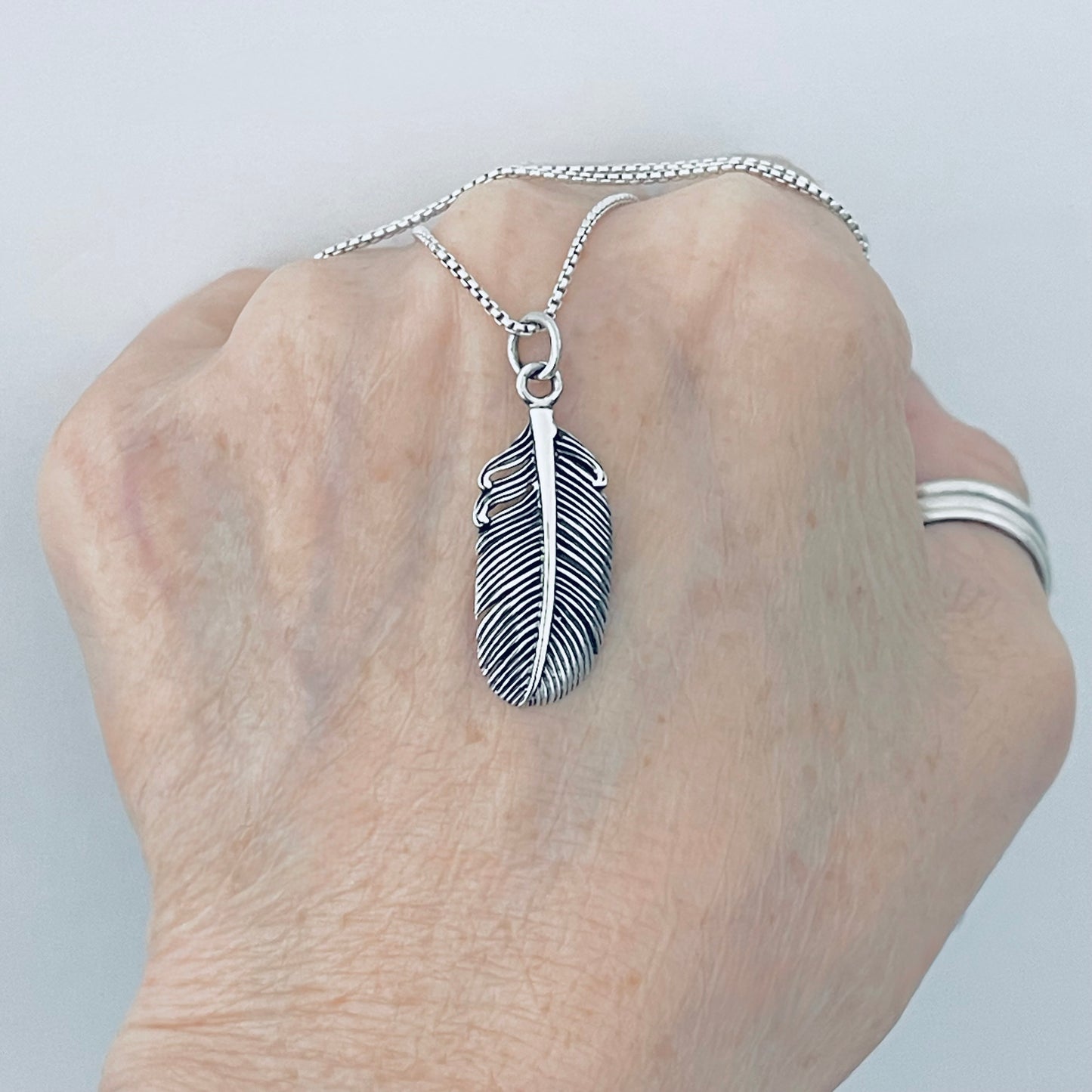925 Sterling Silver Feather Necklace | Angel Wing & Boho Jewelry