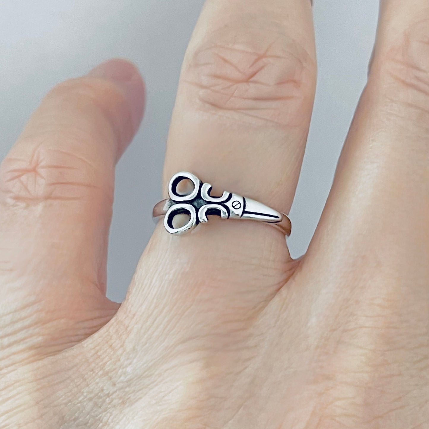 Sterling Silver Scissors Ring, Hair Stylist Rings, Hairdresser, Salons, Barbers