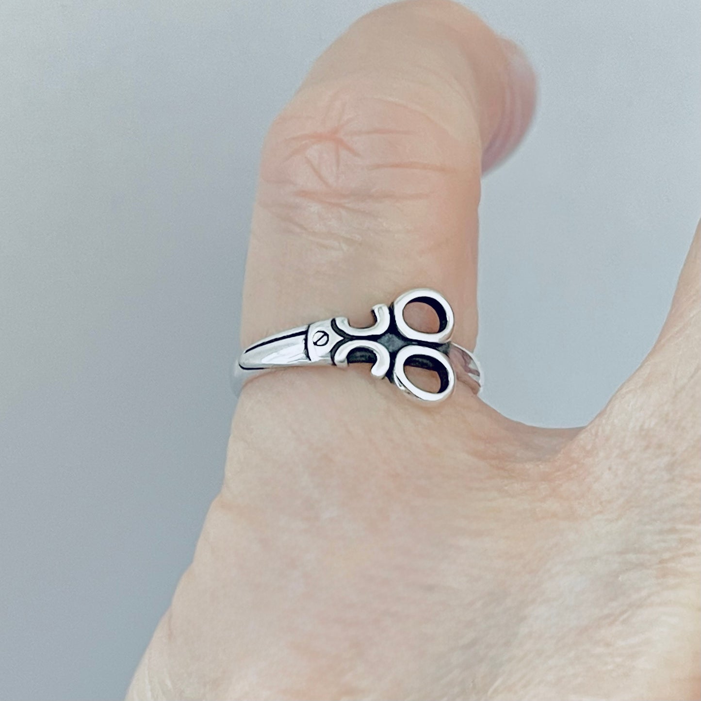 Sterling Silver Scissors Ring, Hair Stylist Rings, Hairdresser, Salons, Barbers