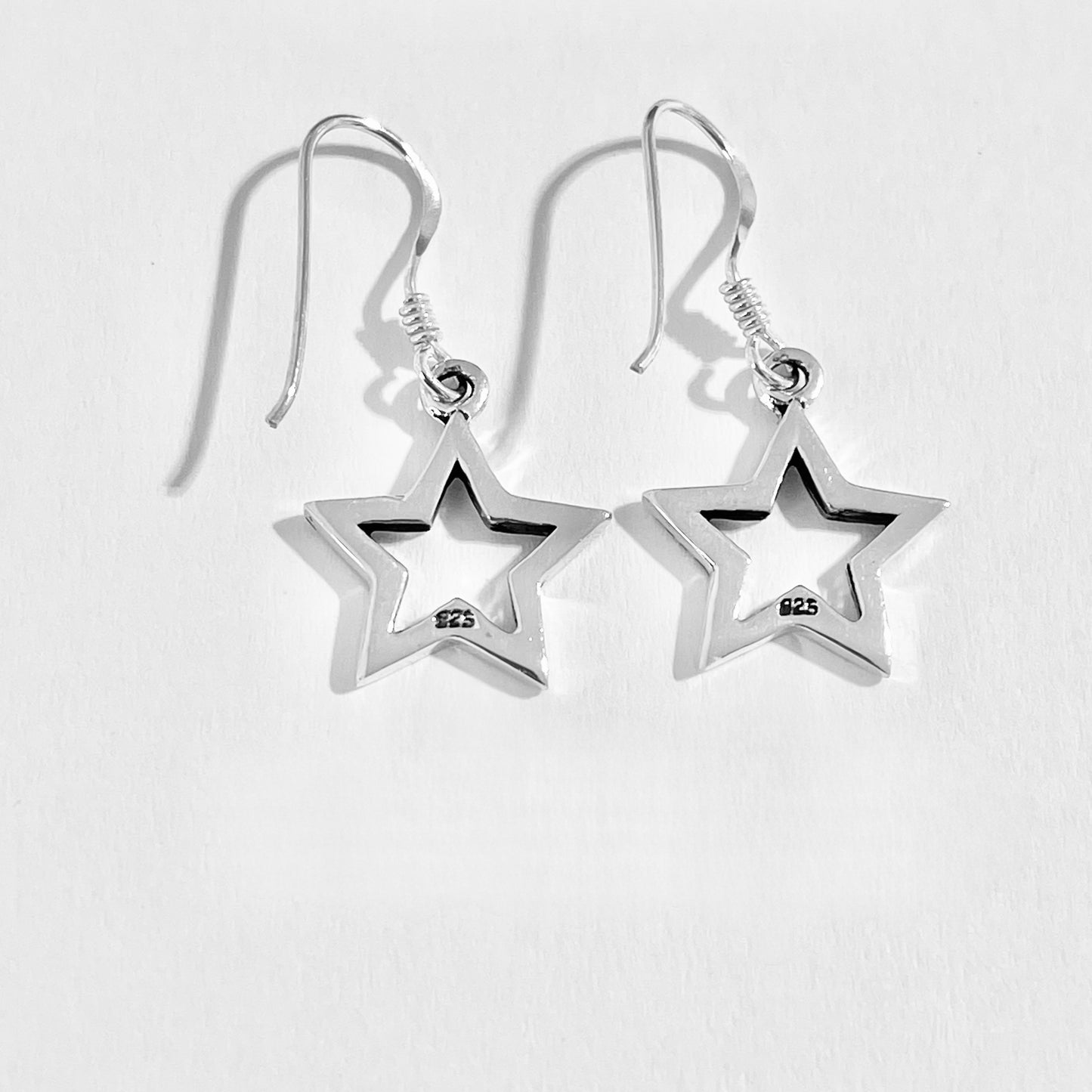 925 Sterling Silver Dangle Star Earrings | Celestial Drop Earring, Silver Jewelry