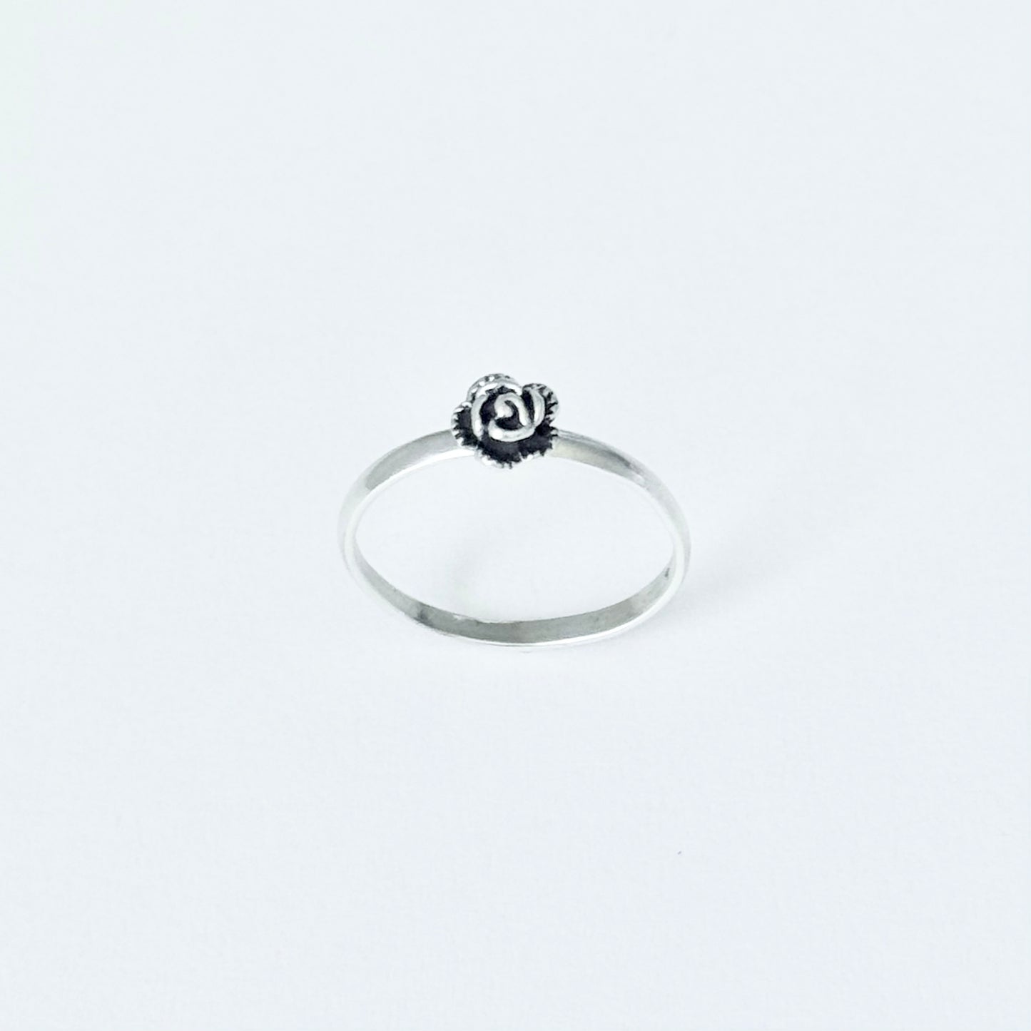 Sterling Silver Little Dainty Rose Ring, Flower Ring, Silver Rings, Love Roses