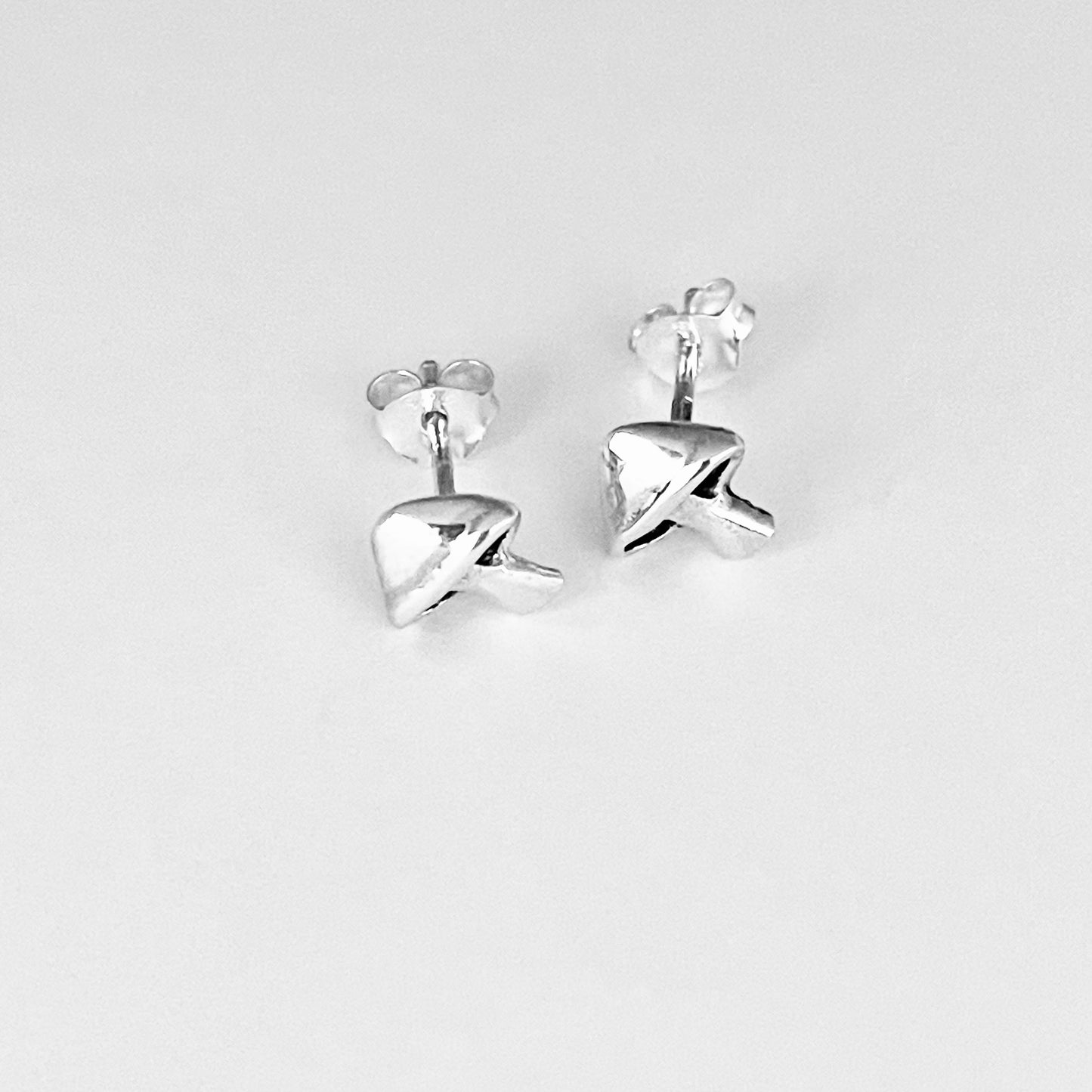 Sterling Silver Mushroom Stud Earrings | Nature-Inspired Food Jewelry