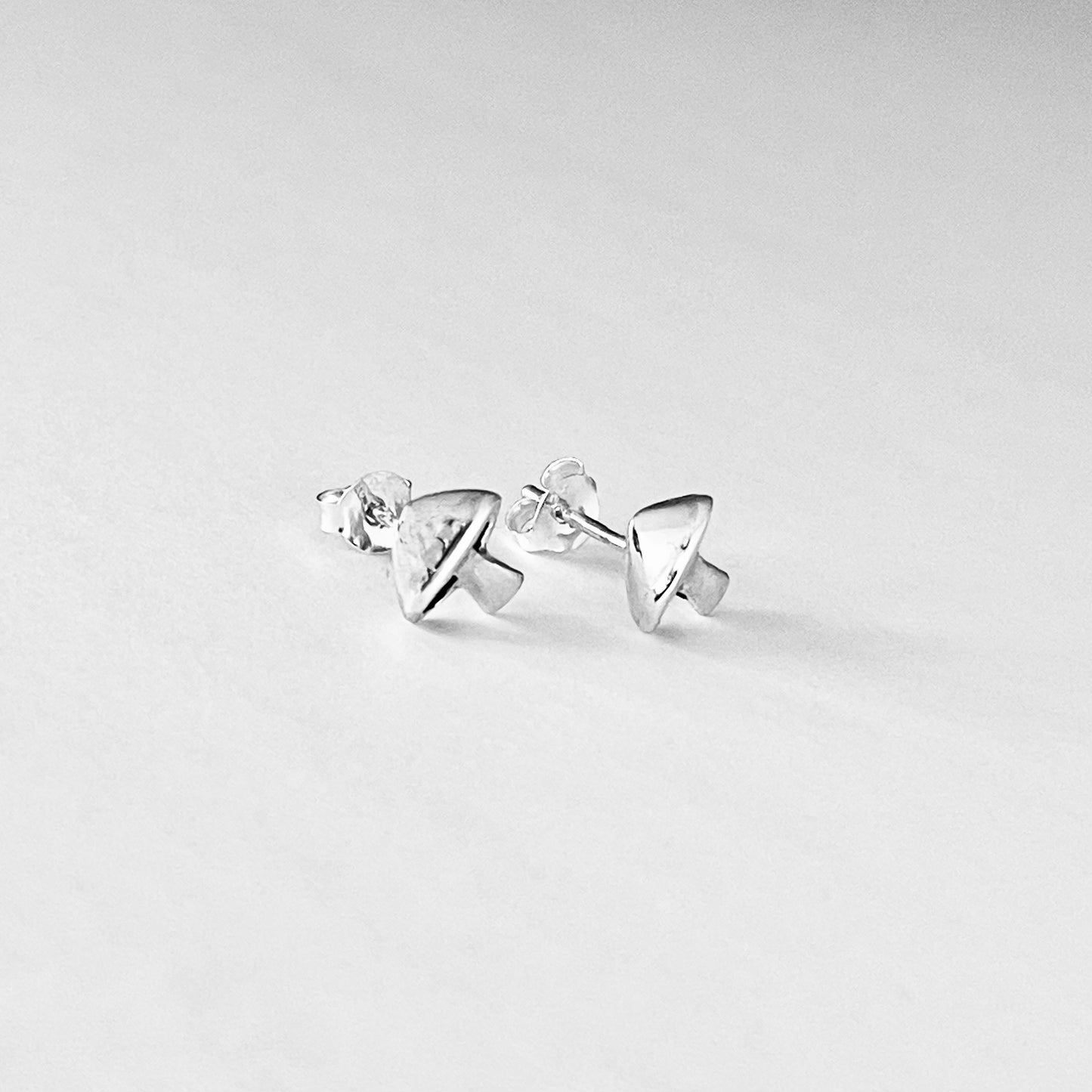 Sterling Silver Mushroom Stud Earrings | Nature-Inspired Food Jewelry