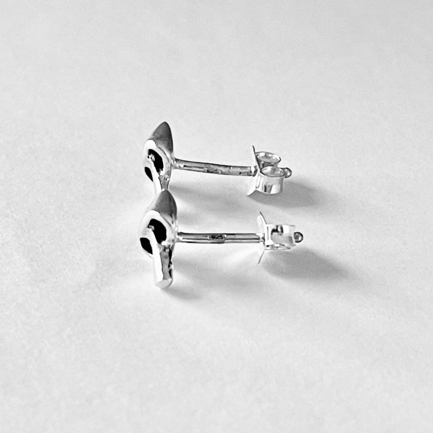 Sterling Silver Mushroom Stud Earrings, Veggie Earrings, Silver Earrings