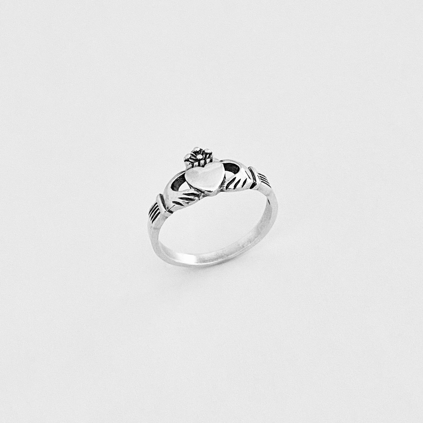 925 Sterling Silver Irish Claddagh Ring | Heart Crown Friendship Loyalty Rings