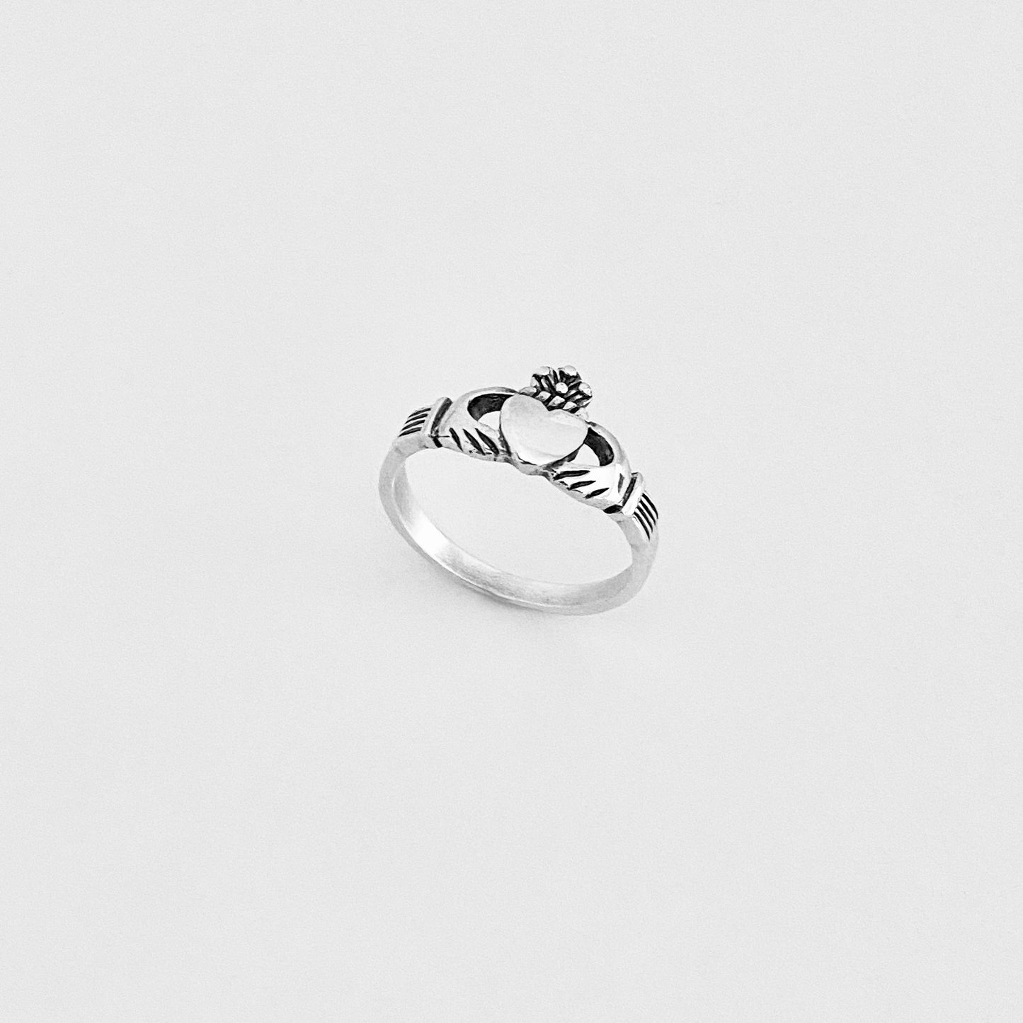 925 Sterling Silver Irish Claddagh Ring | Heart Crown Friendship Loyalty Rings
