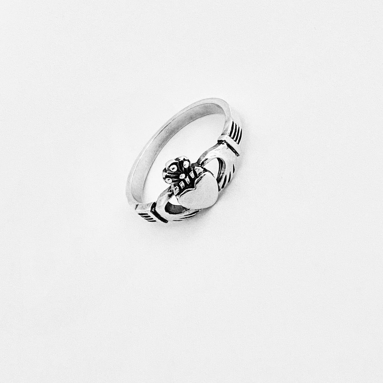 925 Sterling Silver Irish Claddagh Ring | Heart Crown Friendship Loyalty Rings