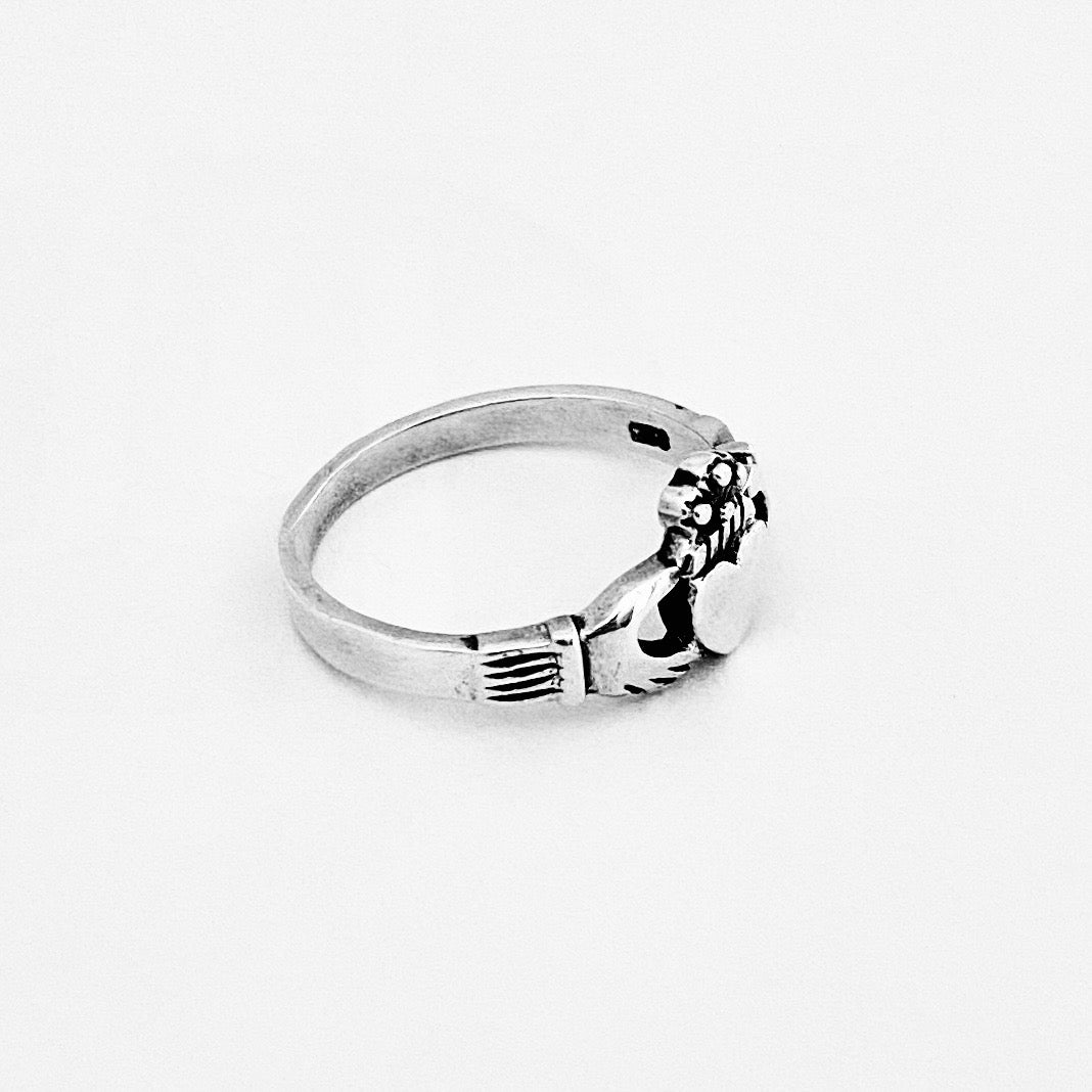 925 Sterling Silver Irish Claddagh Ring | Heart Crown Friendship Loyalty Rings