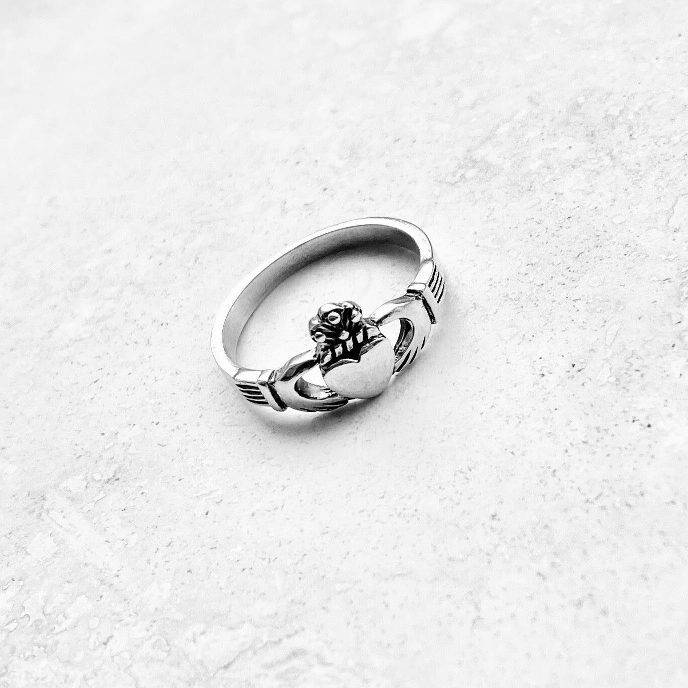 925 Sterling Silver Irish Claddagh Ring | Heart Crown Friendship Loyalty Rings