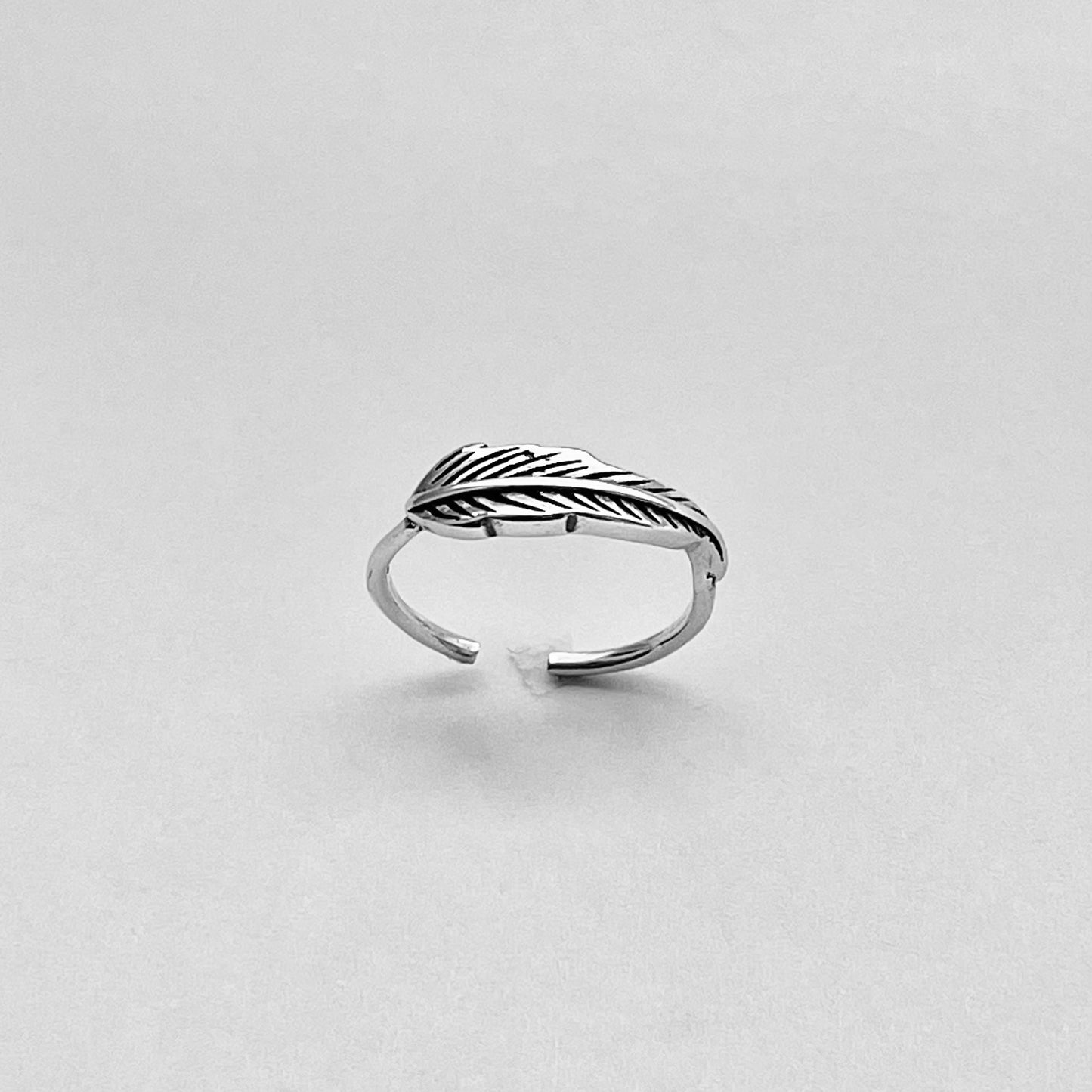 Sterling Silver Feather Toe Ring, Angel Wing, Bird Silver Rings