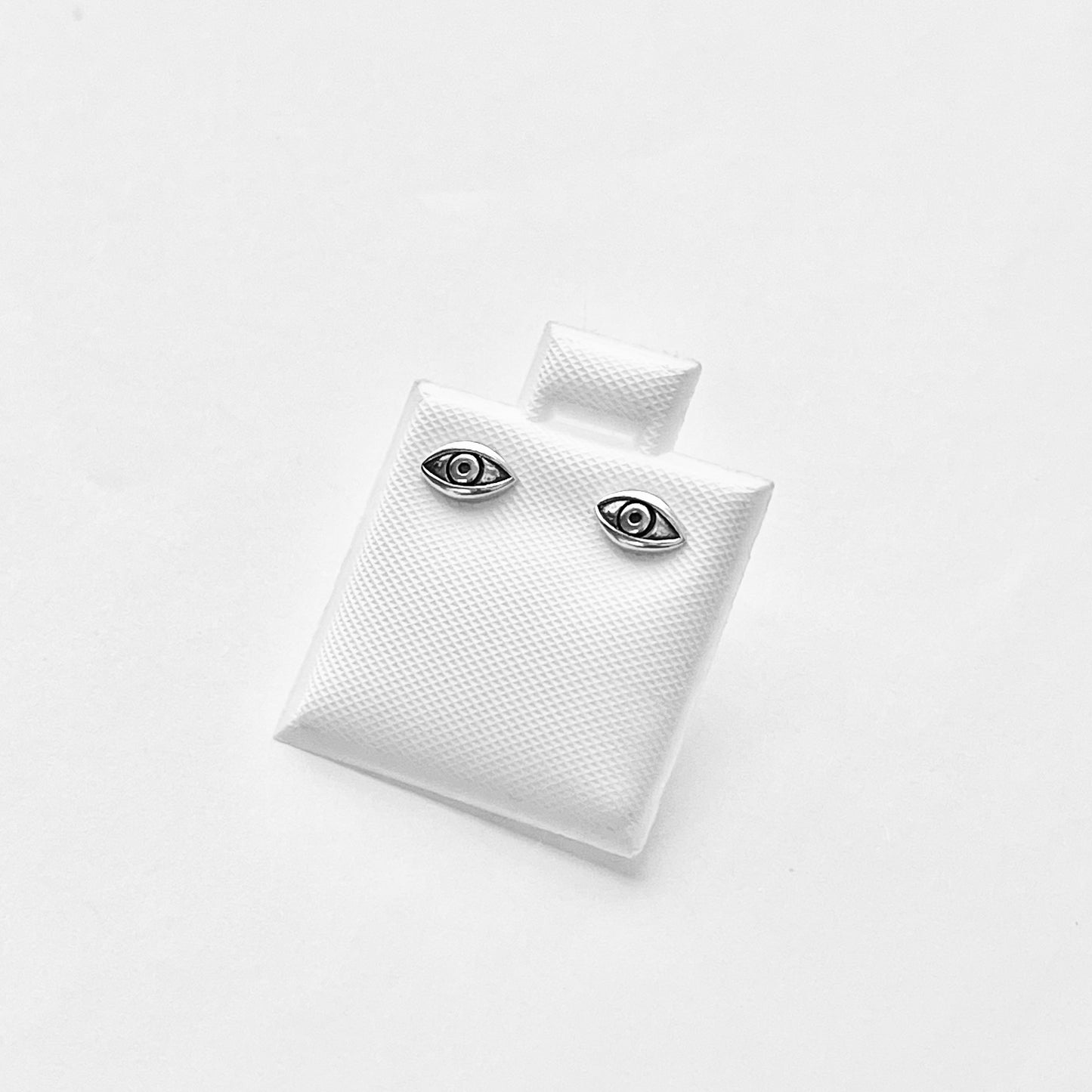 Sterling Silver Little Evil Eye Stud Earring, Protection Jewelry, All Seeing Eye Earrings