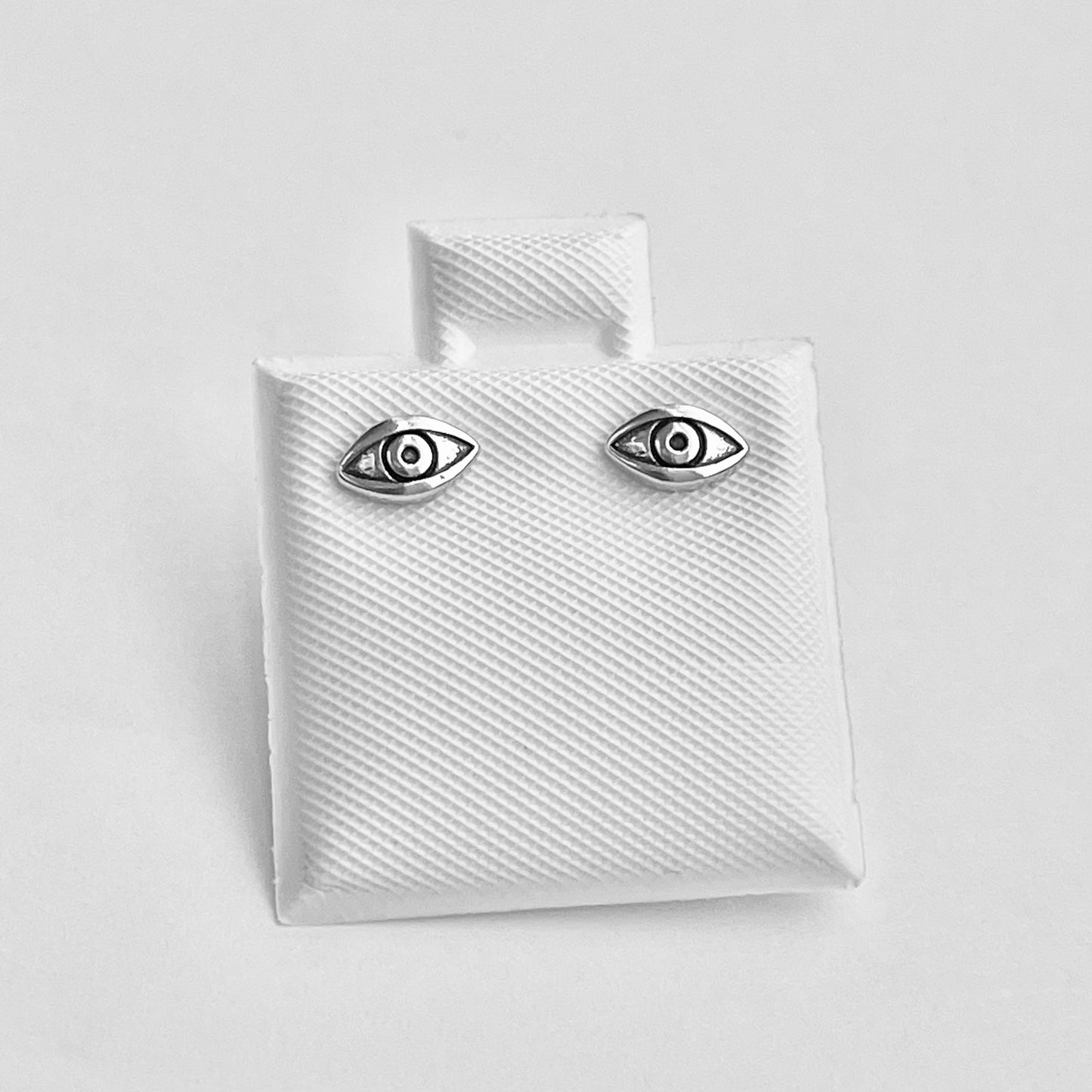 Sterling Silver Little Evil Eye Stud Earring, Protection Jewelry, All Seeing Eye Earrings