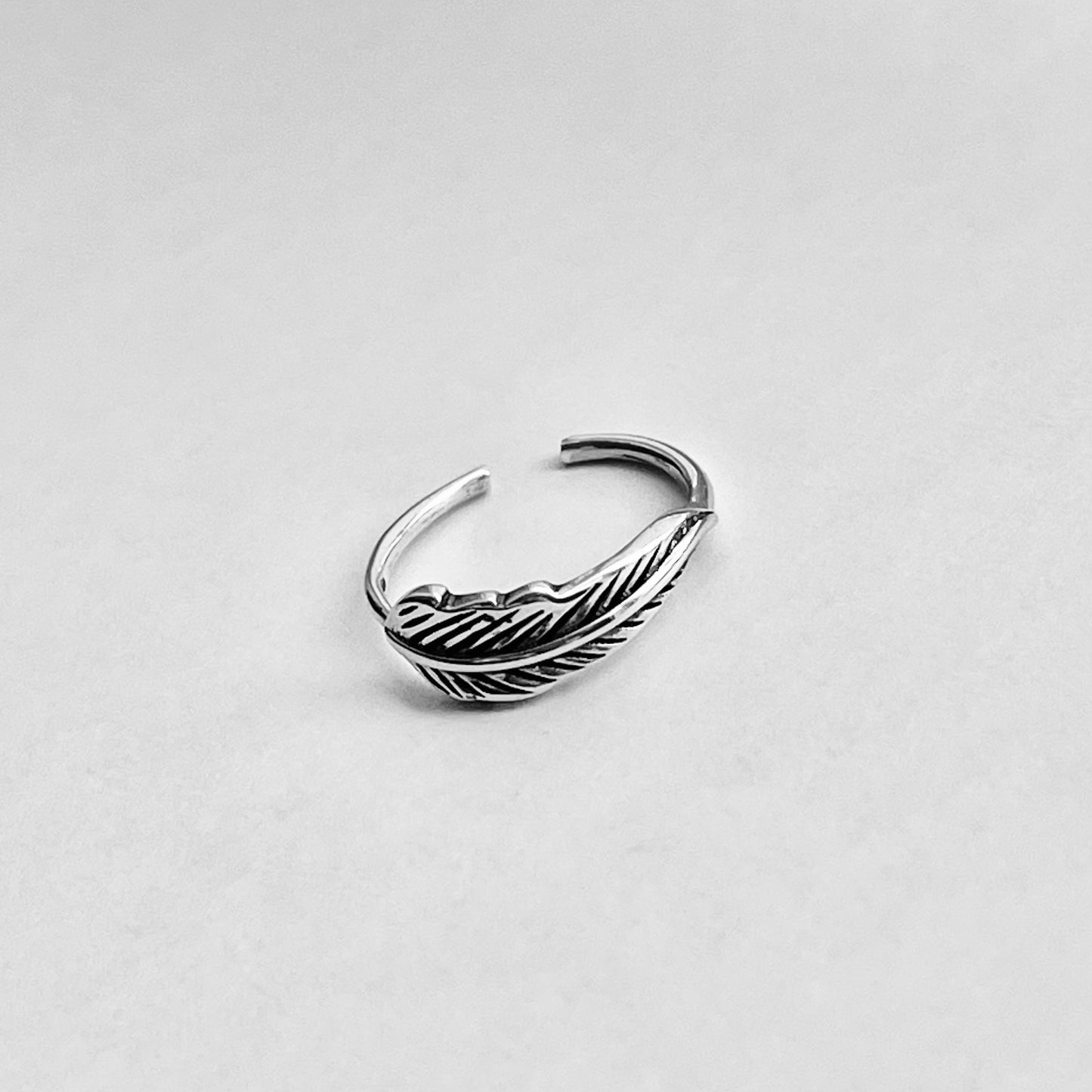 Sterling Silver Feather Toe Ring, Angel Wing, Bird Silver Rings