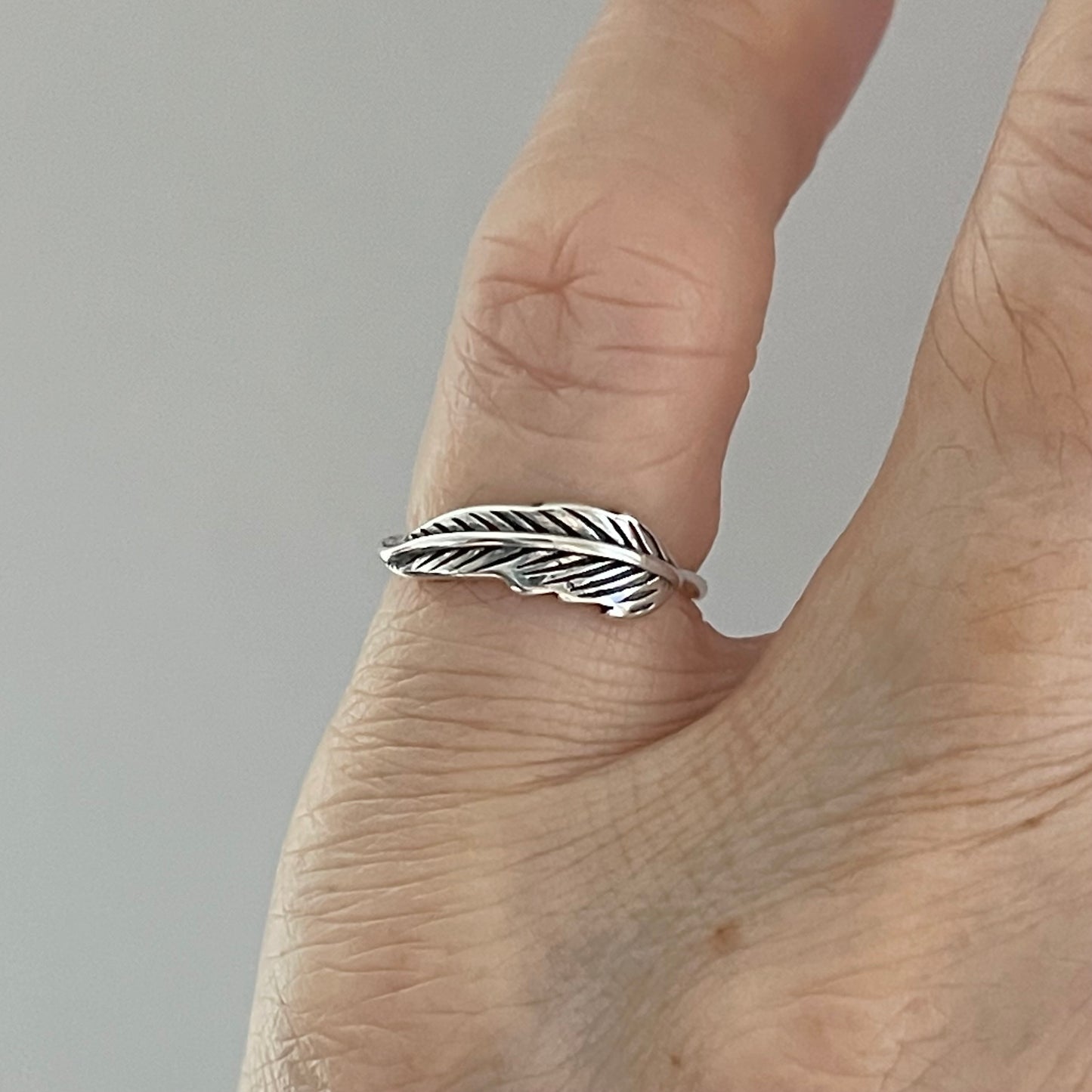 Sterling Silver Feather Toe Ring, Angel Wing, Bird Silver Rings