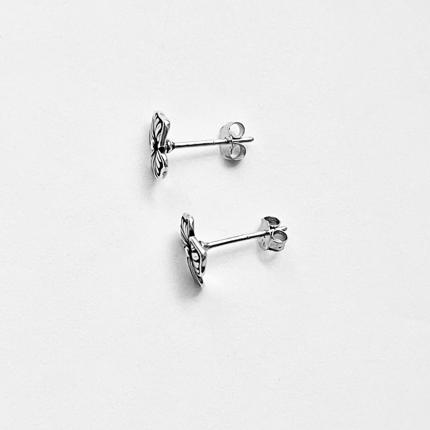 Sterling Silver Flower Stud Earrings, Dainty Earring, Floral Jewelry