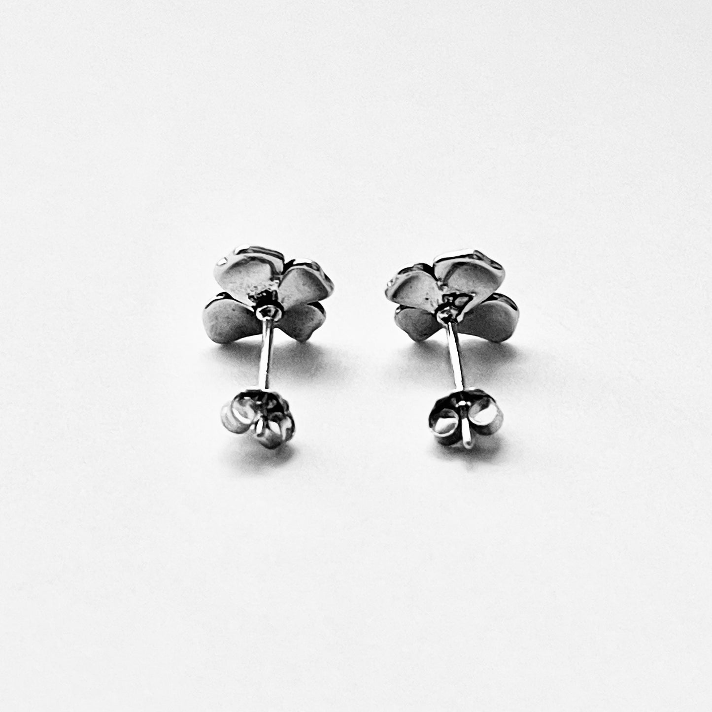 Sterling Silver Flower Stud Earrings, Dainty Earring, Floral Jewelry