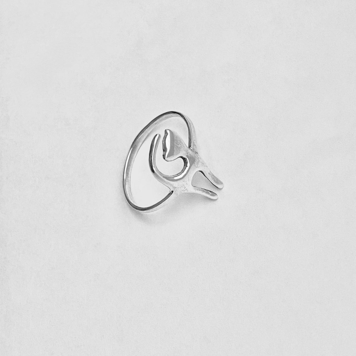 925 Sterling Silver Delicate Posing Cat Ring | Dainty Thin Pet Kitty Cats Animal Silver Rings