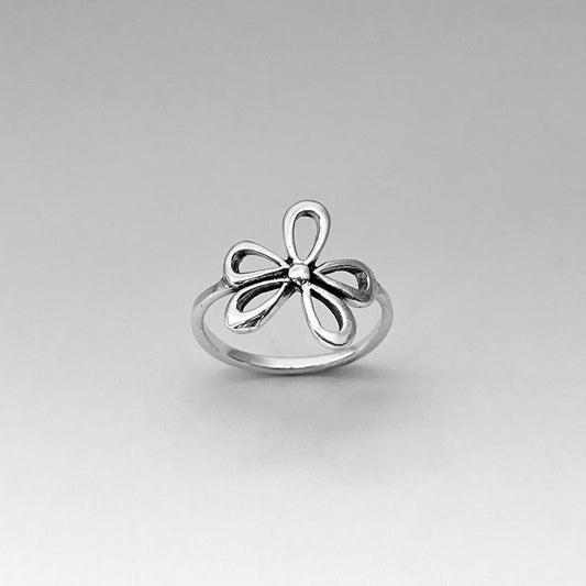 Sterling Silver Large Flower Ring, Daisy Ring, Silver Rings, Statement Rings